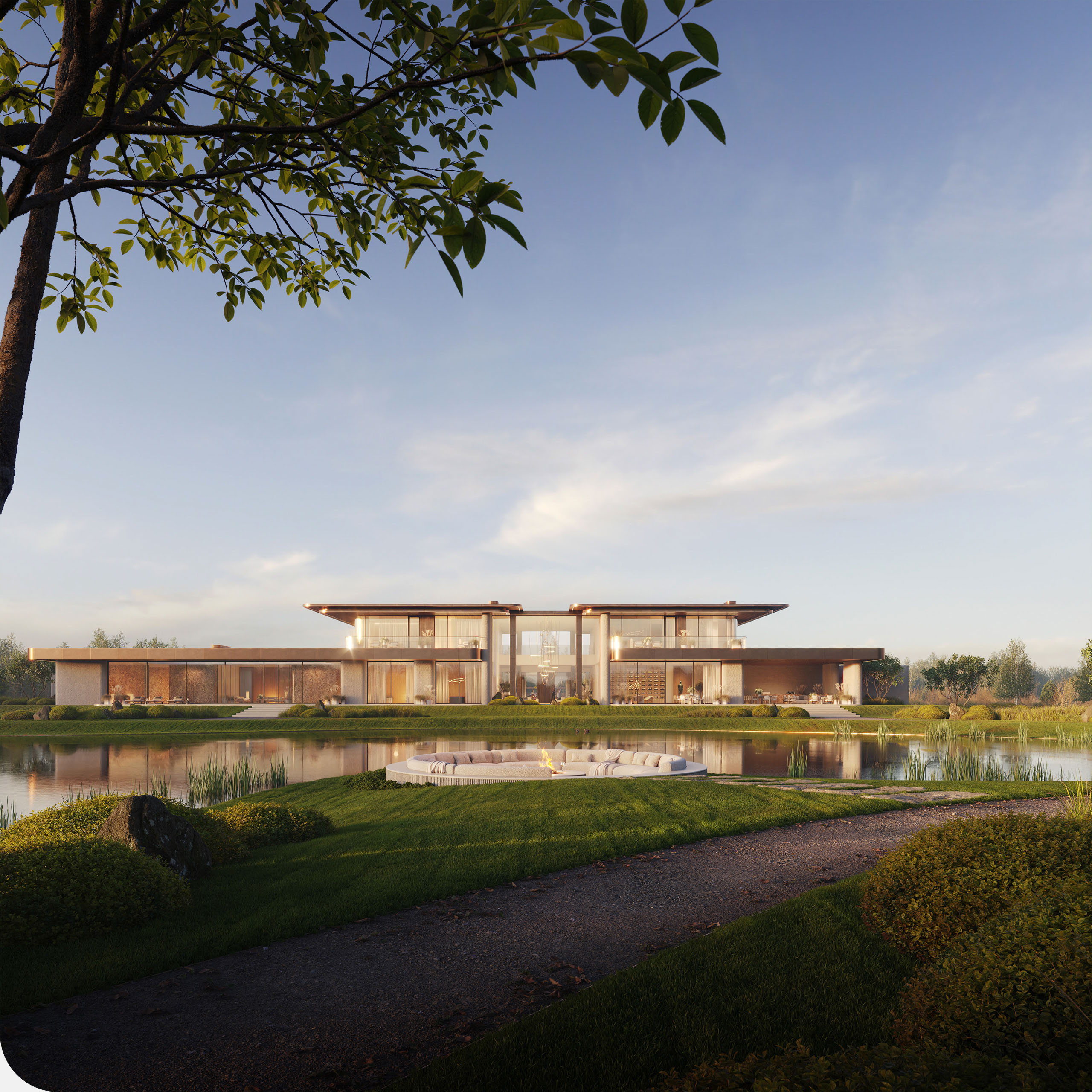 Резиденция Serene Lake, 1 800 м² — Изображение №21 — Архитектура на Dprofile