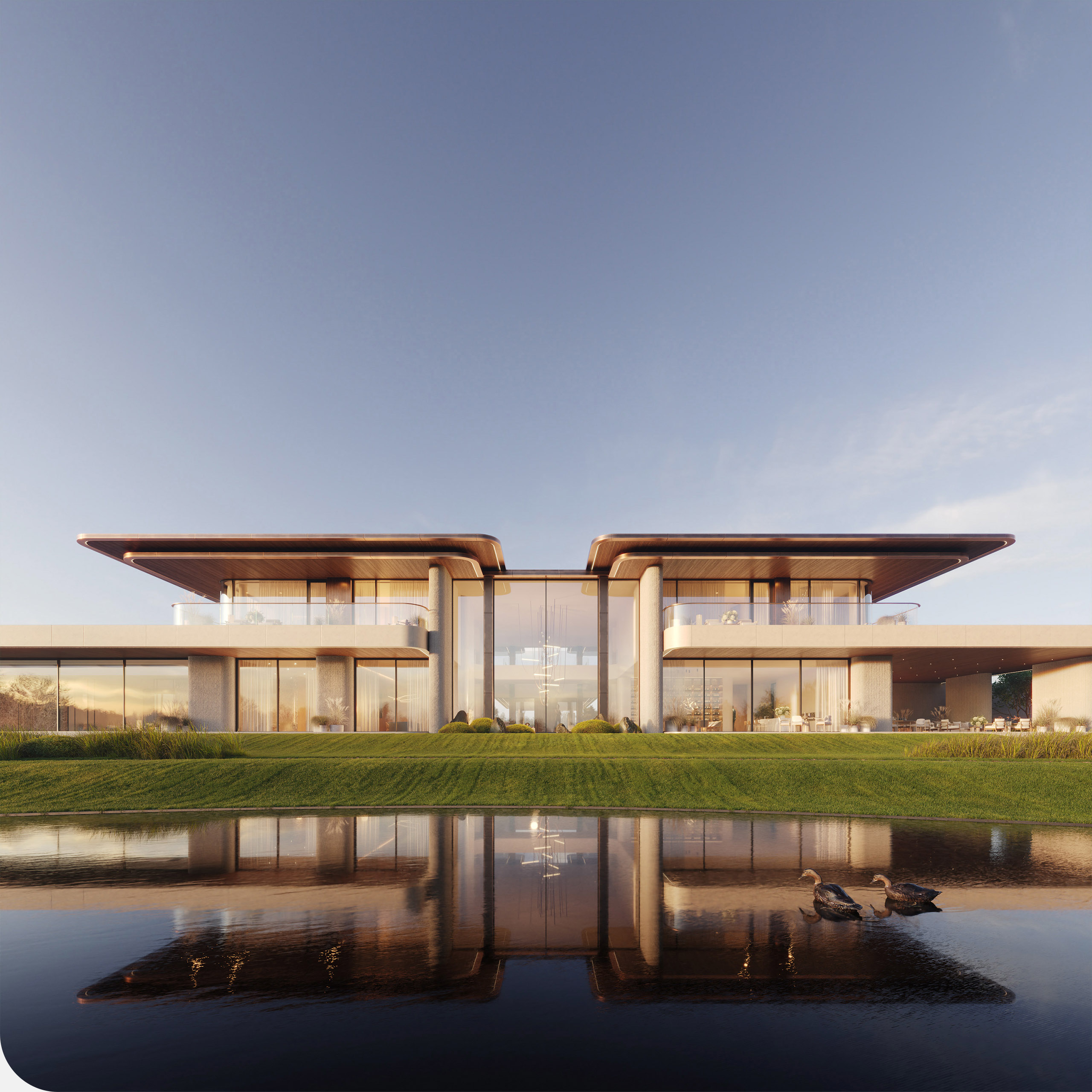 Резиденция Serene Lake, 1 800 м² — Изображение №15 — Архитектура на Dprofile