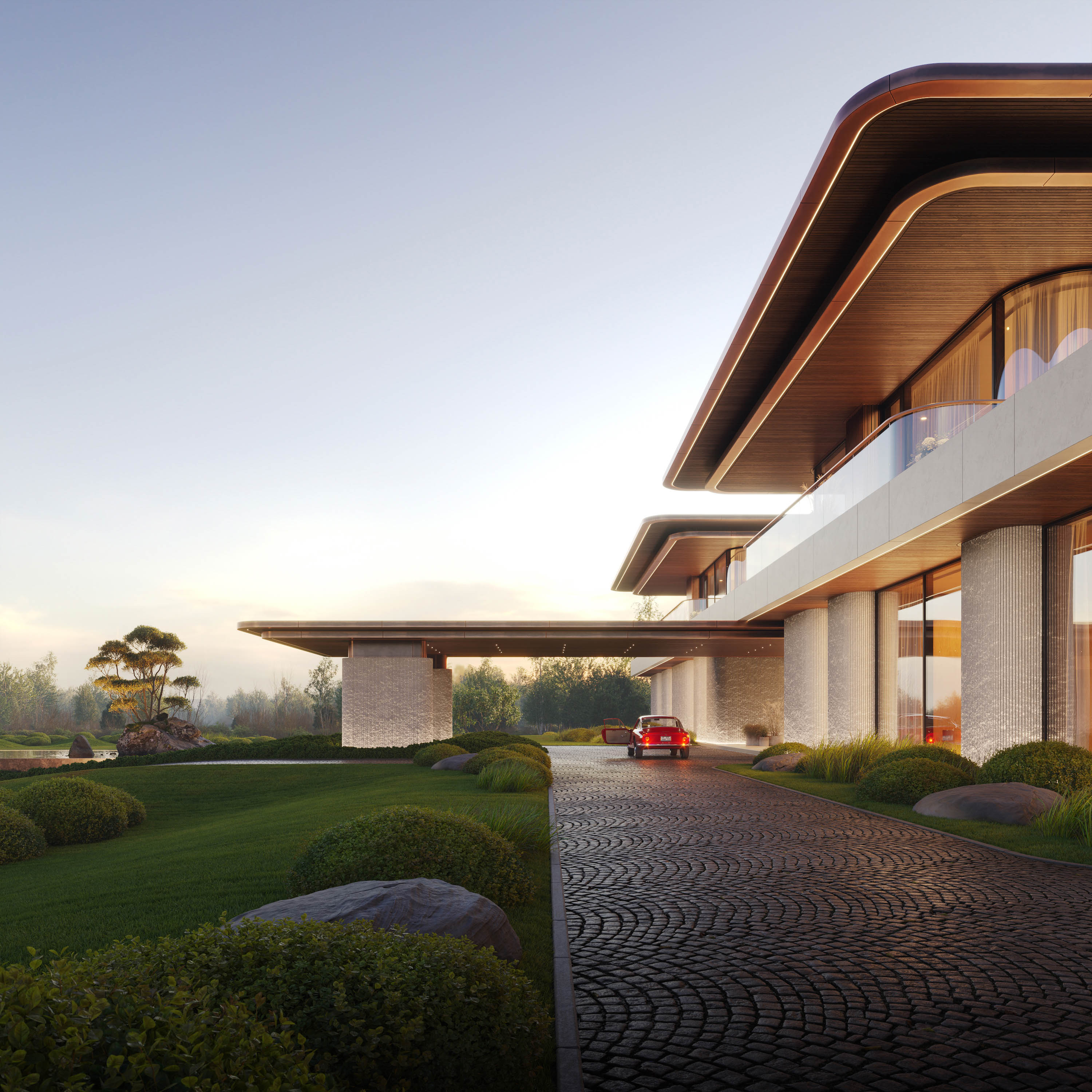 Резиденция Serene Lake, 1 800 м² — Изображение №9 — Архитектура на Dprofile
