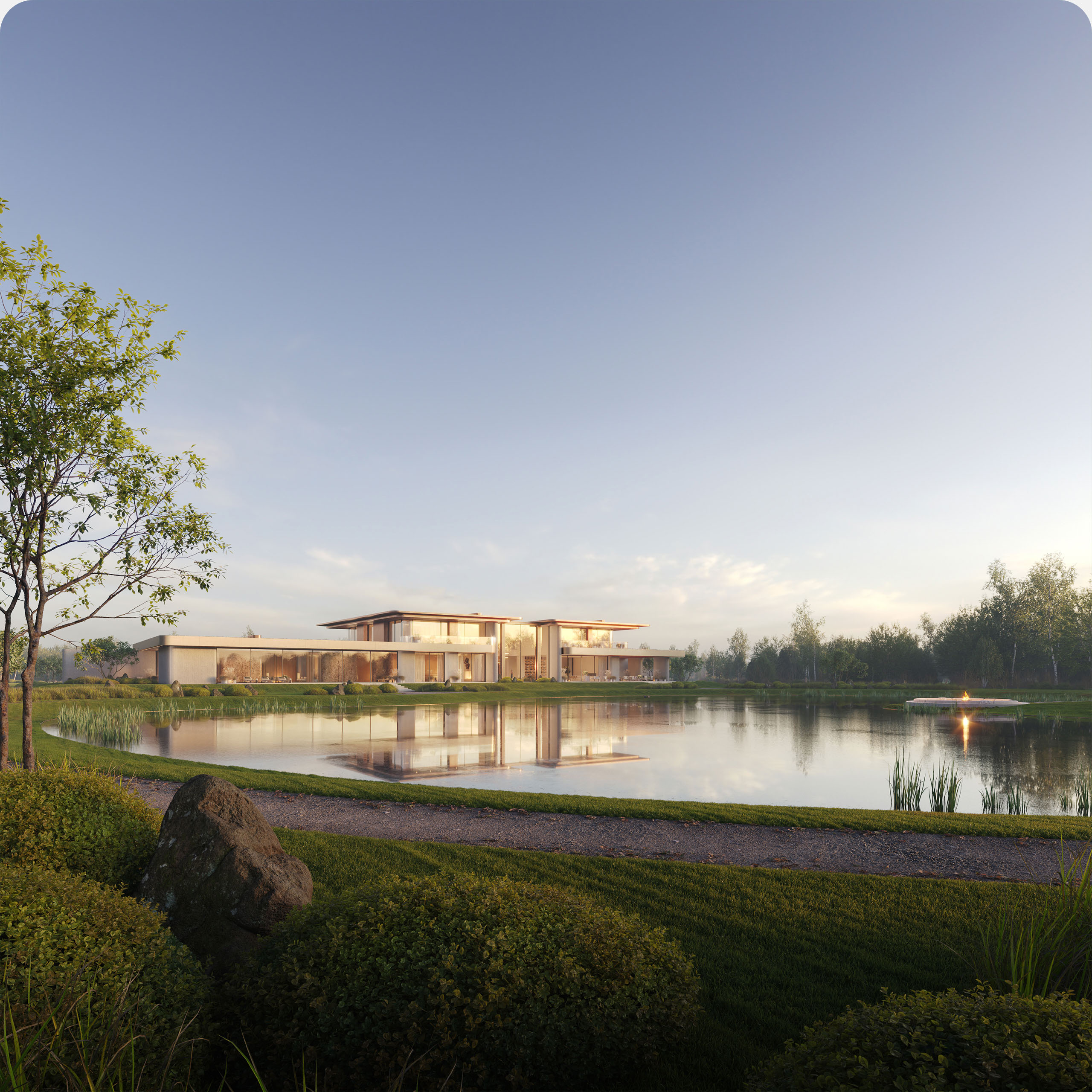 Резиденция Serene Lake, 1 800 м² — Изображение №20 — Архитектура на Dprofile