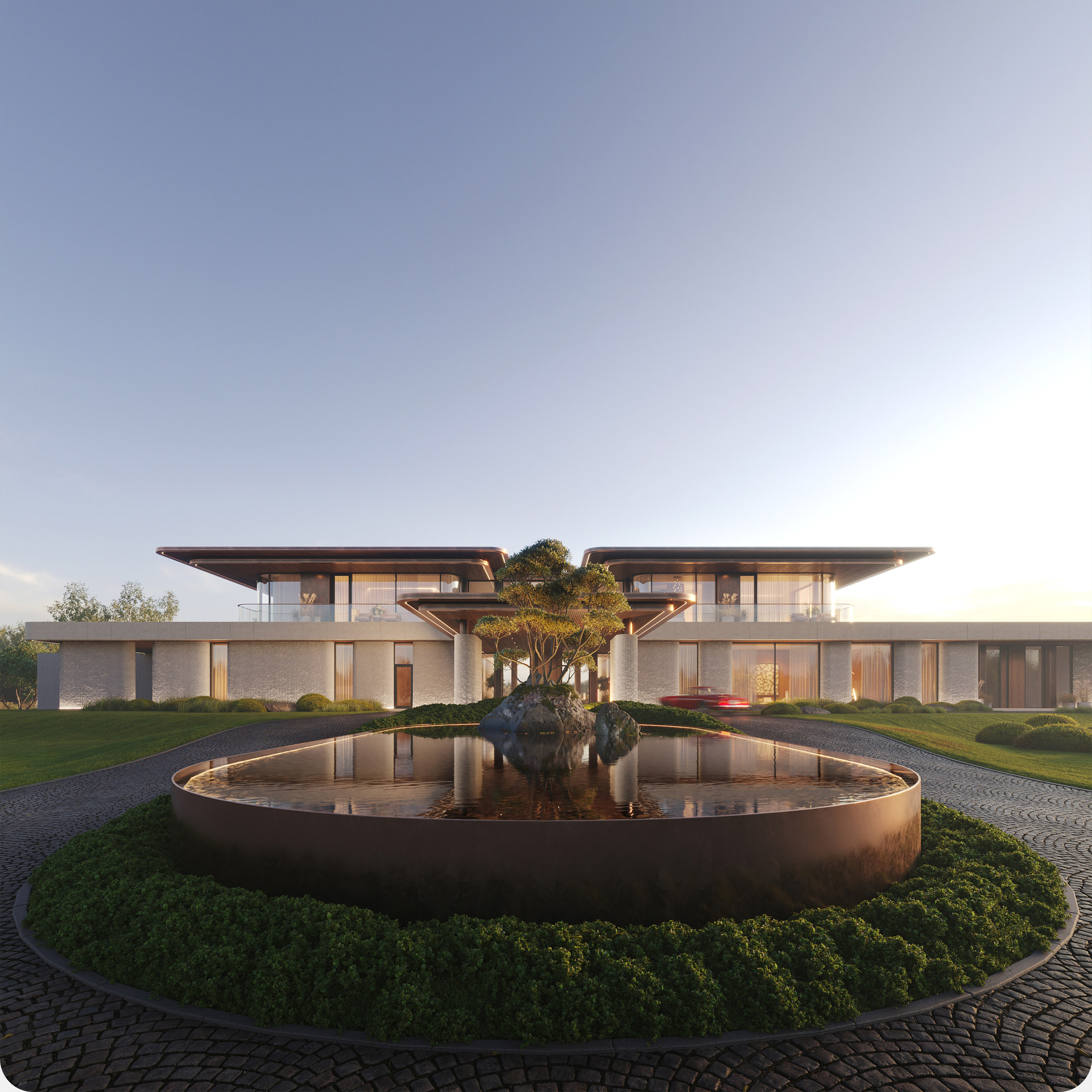 Резиденция Serene Lake, 1 800 м² — Изображение №13 — Архитектура на Dprofile