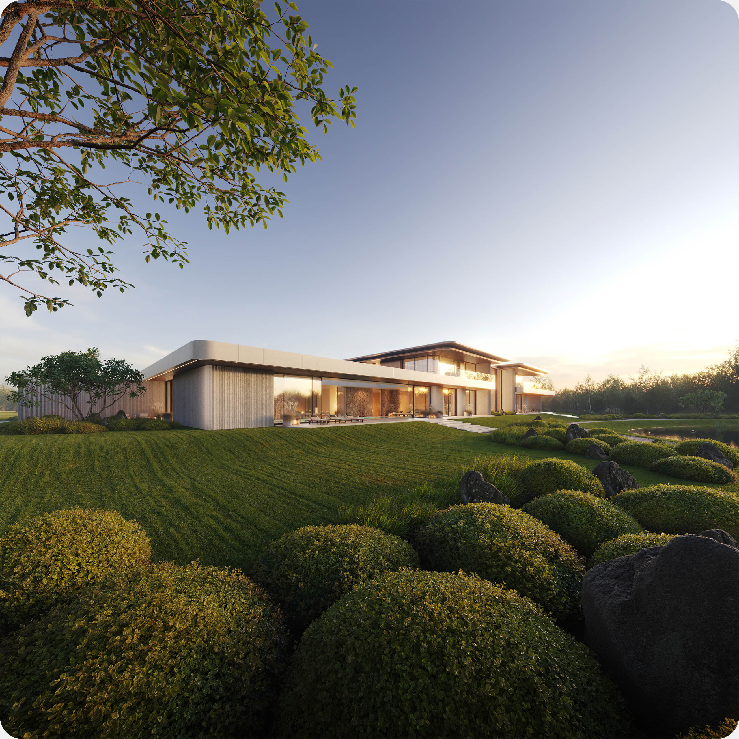 Резиденция Serene Lake, 1 800 м² — Изображение №23 — Архитектура на Dprofile