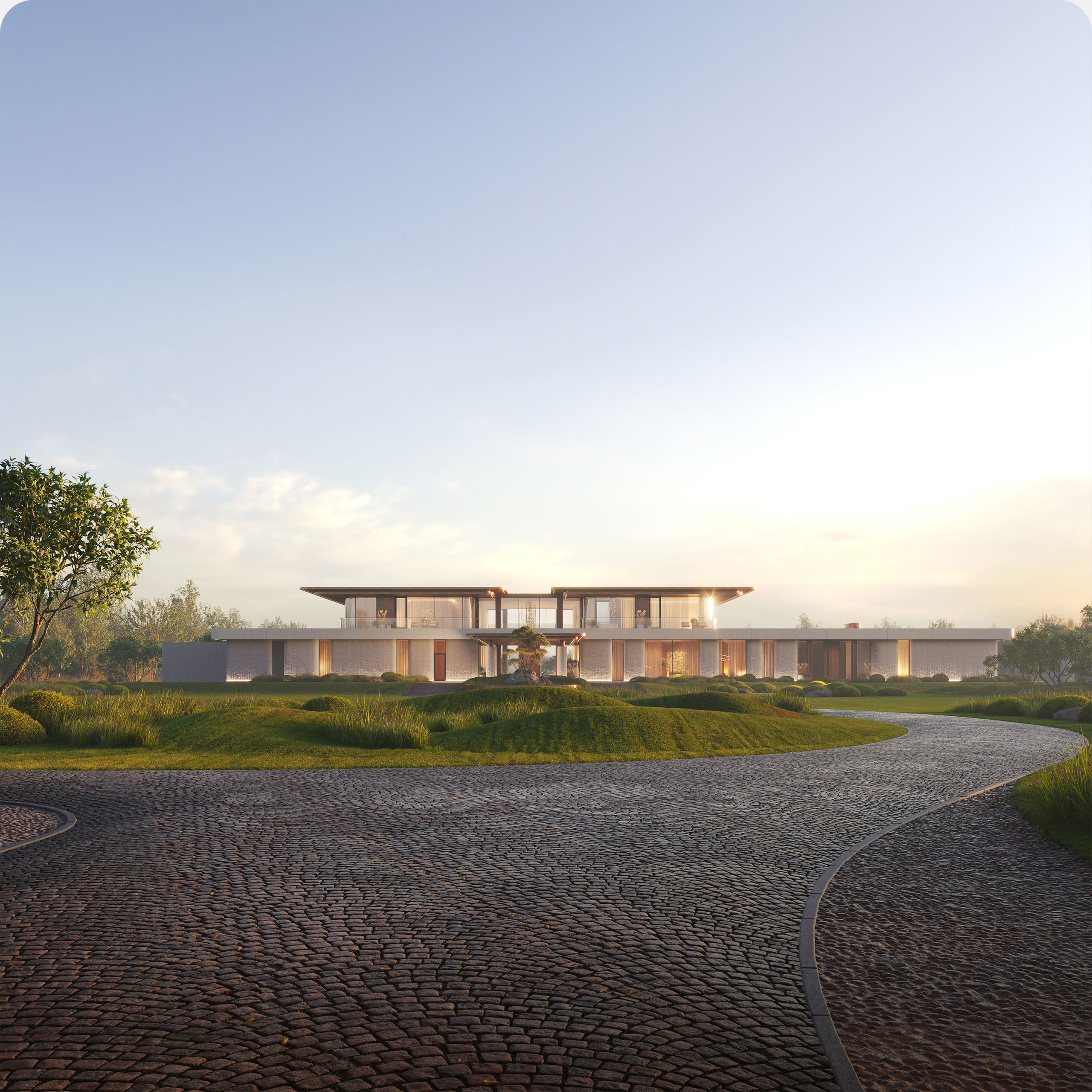 Резиденция Serene Lake, 1 800 м² — Изображение №7 — Архитектура на Dprofile