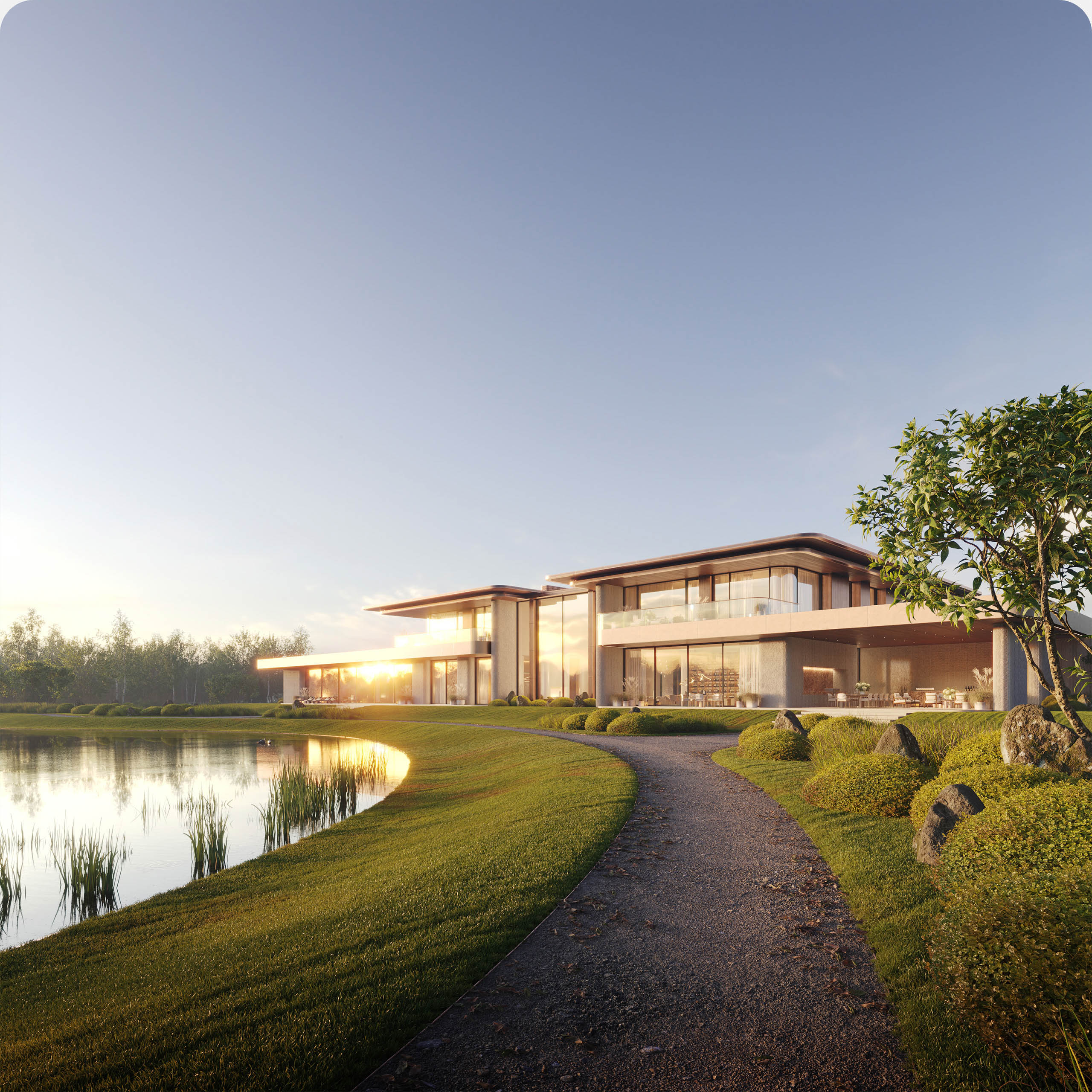 Резиденция Serene Lake, 1 800 м² — Изображение №14 — Архитектура на Dprofile