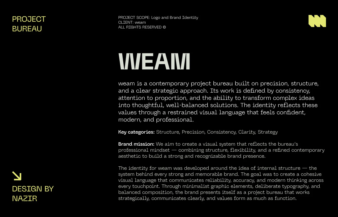 WEAM - Brand Identity — Изображение №2 — Брендинг на Dprofile