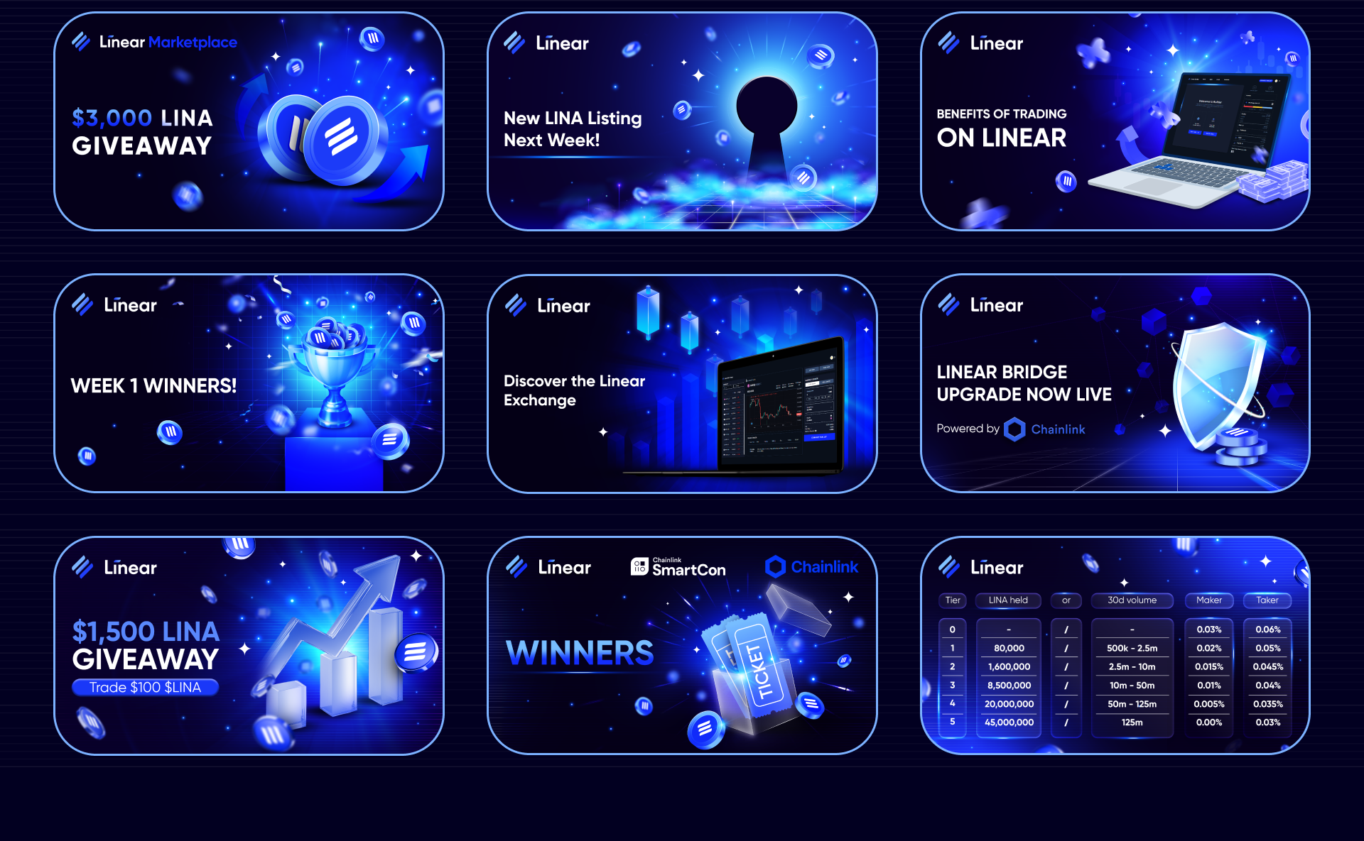 Social Media Design for Linear (DeFi/Crypto) — Изображение №19 — Графика, Маркетинг на Dprofile