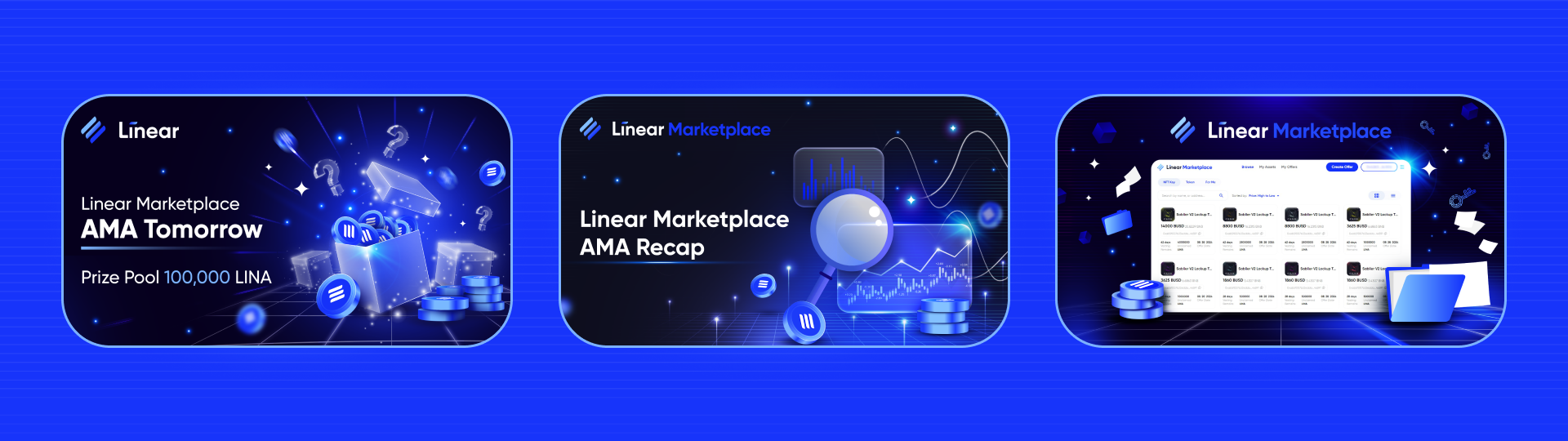 Social Media Design for Linear (DeFi/Crypto) — Изображение №6 — Графика, Маркетинг на Dprofile