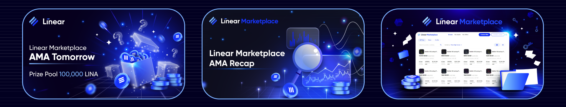 Social Media Design for Linear (DeFi/Crypto) — Изображение №16 — Графика, Маркетинг на Dprofile