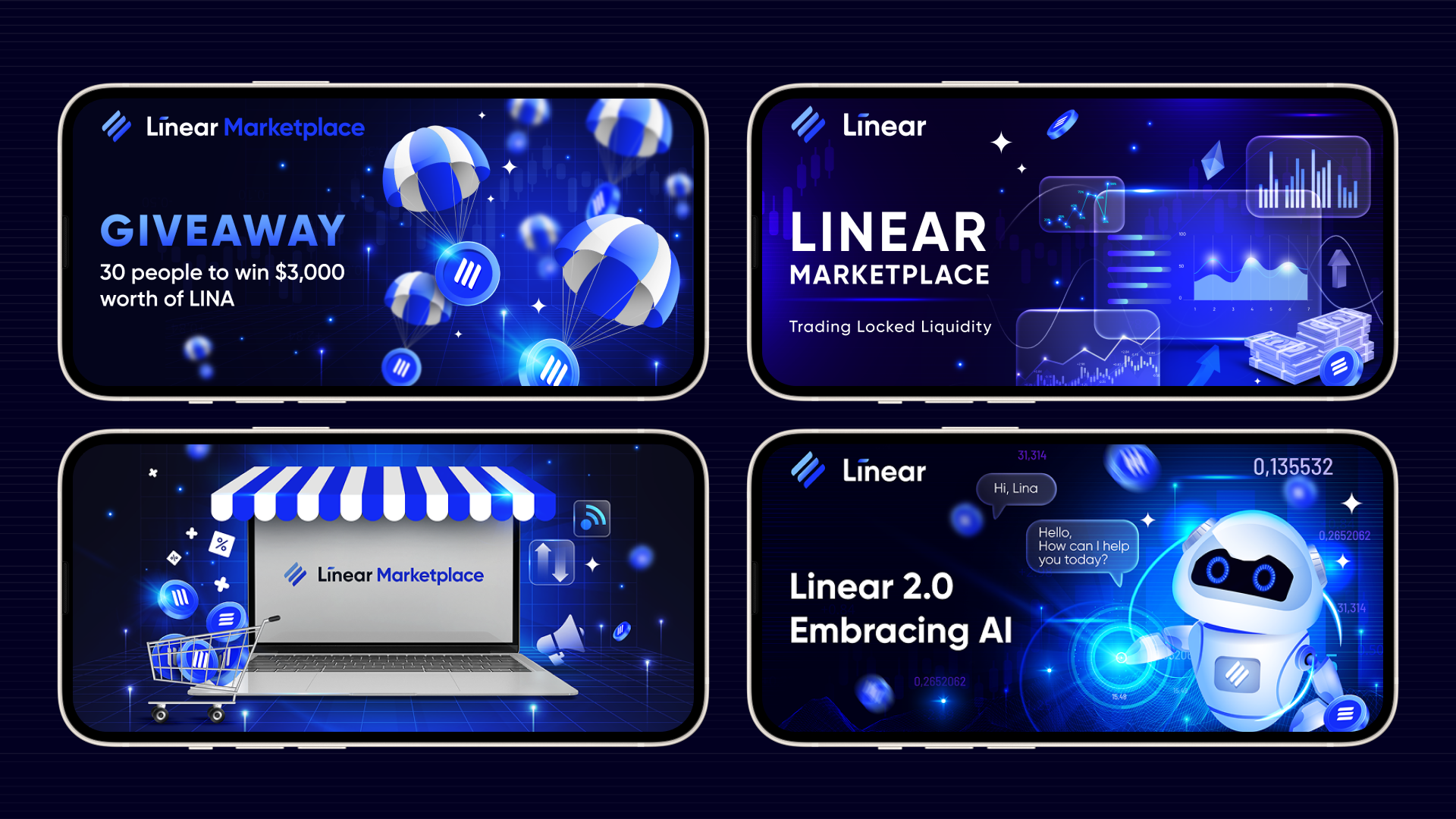 Social Media Design for Linear (DeFi/Crypto) — Изображение №13 — Графика, Маркетинг на Dprofile