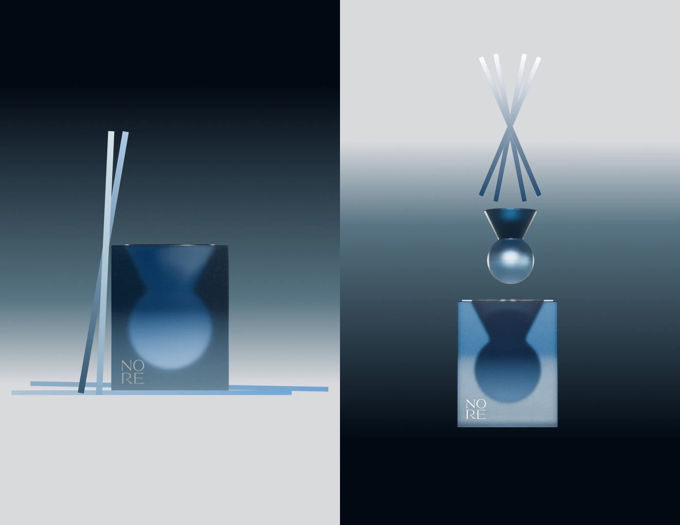 NORE|Упаковка аромадиффузоров — Изображение №3 — Брендинг, 3D на Dprofile