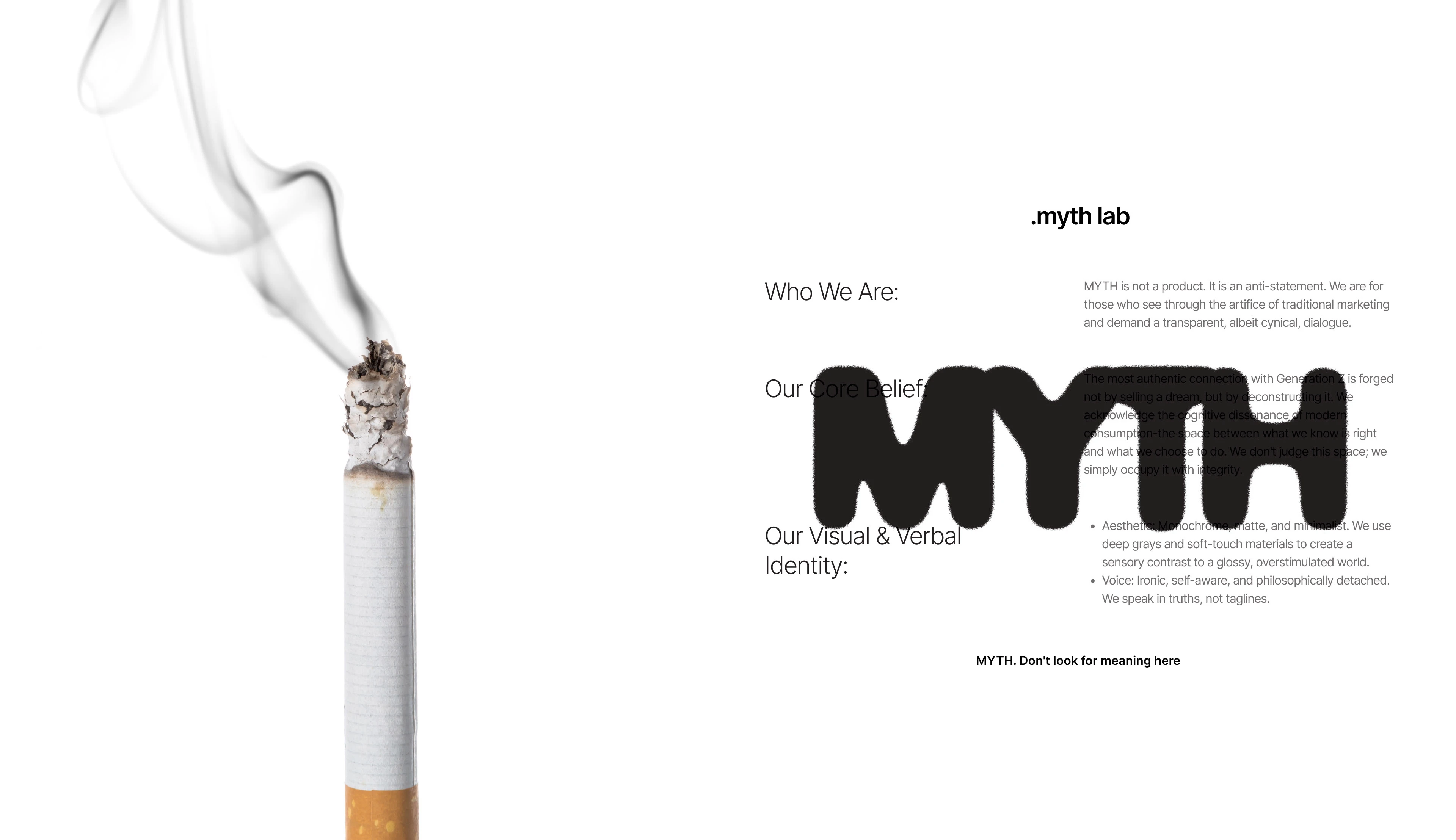 MYTH | Дизайн упаковки сигарет — Изображение №2 — Брендинг на Dprofile