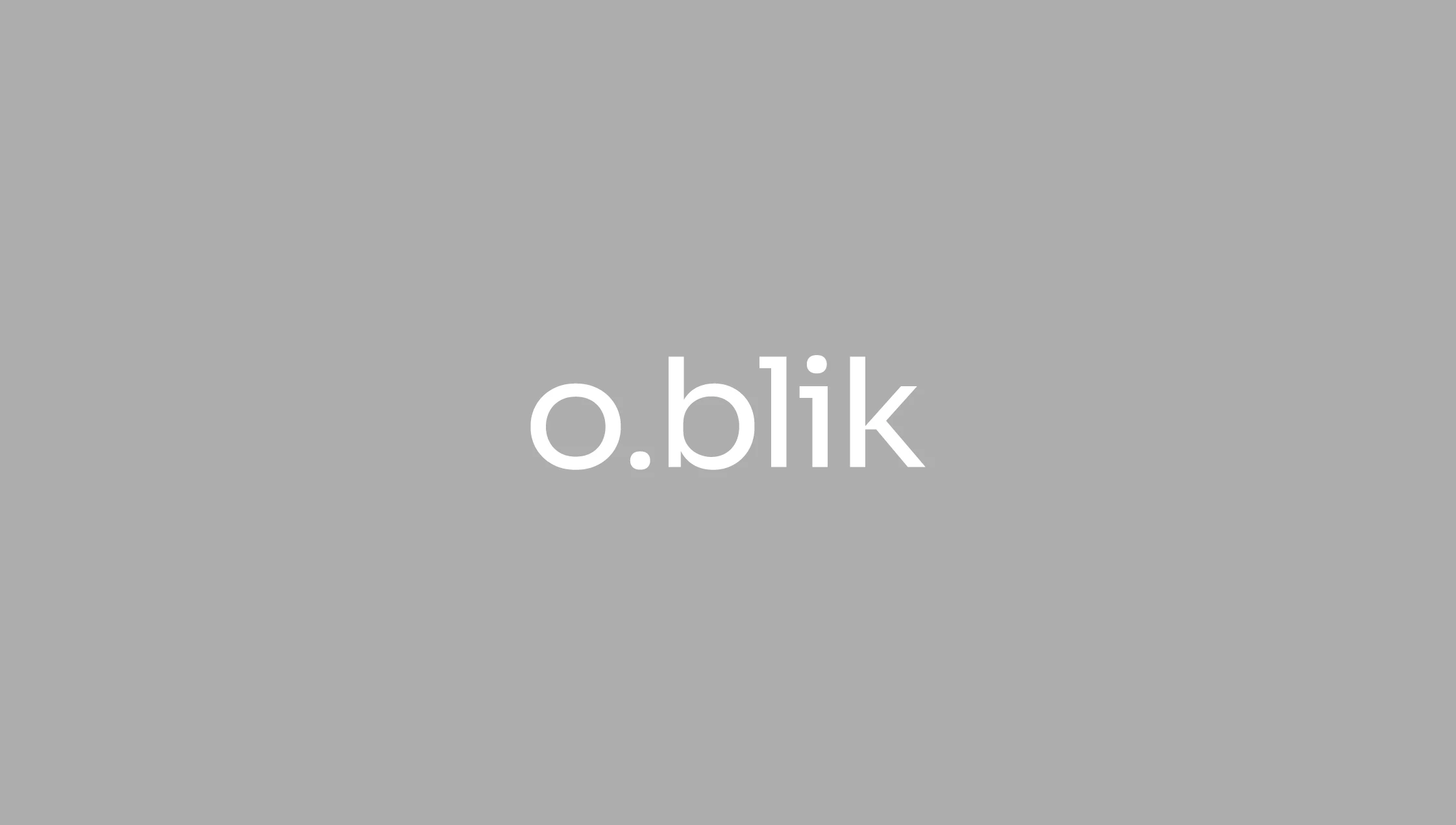 O.BLIK — Изображение №1 — Брендинг на Dprofile
