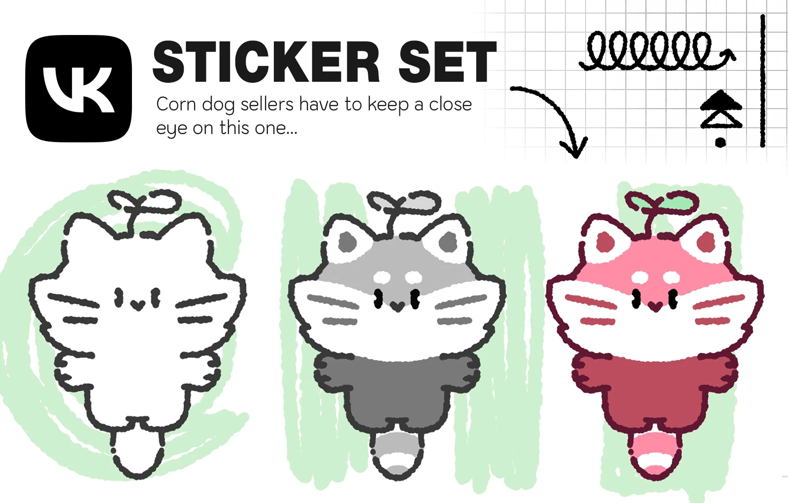 "Чи-Чи" стикерпак для VK — Изображение №2 — Брендинг, Иллюстрация на Dprofile