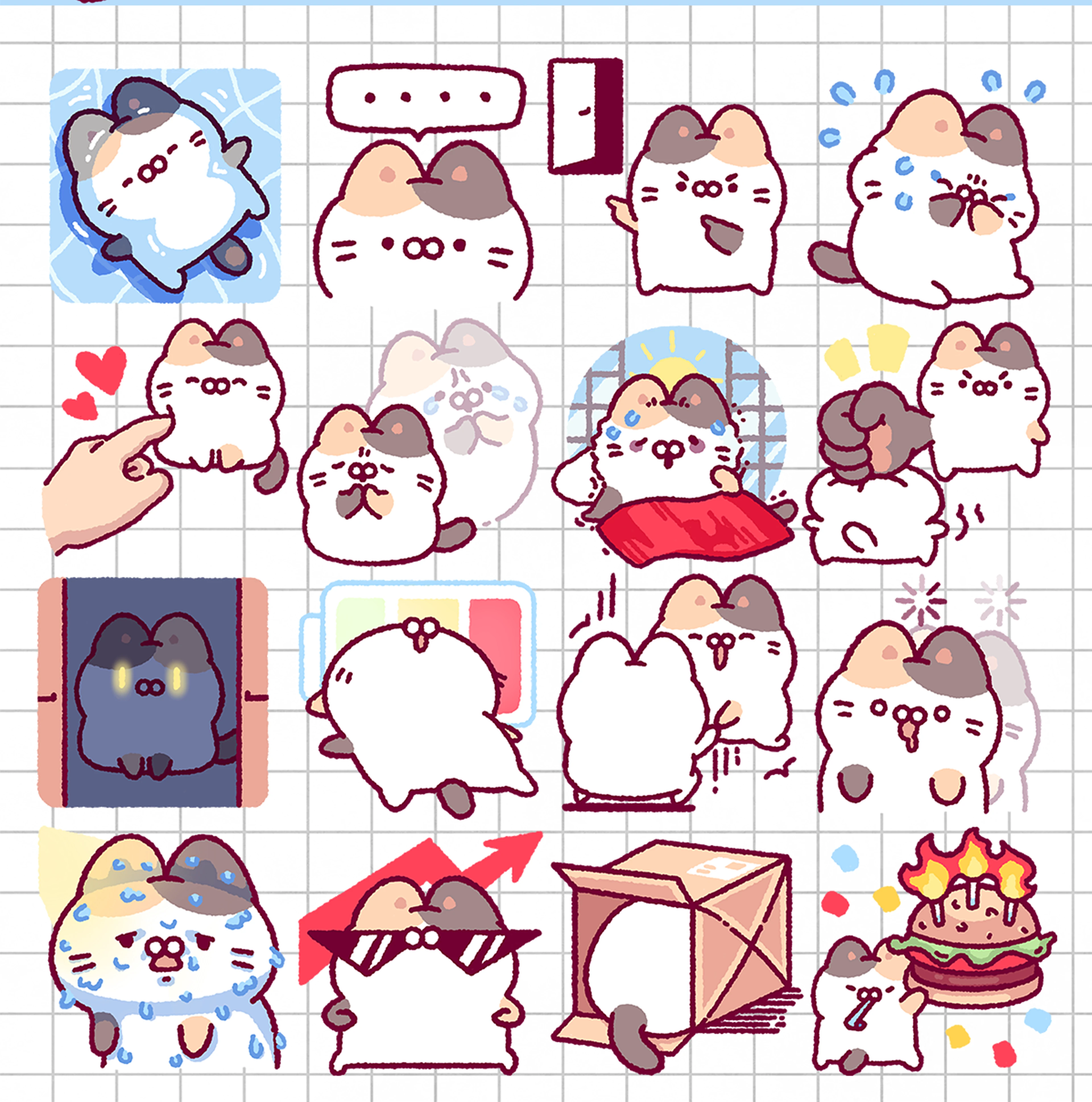 МИЧУ - СТИКЕРПАК ДЛЯ VK — Изображение №5 — Брендинг, Иллюстрация на Dprofile