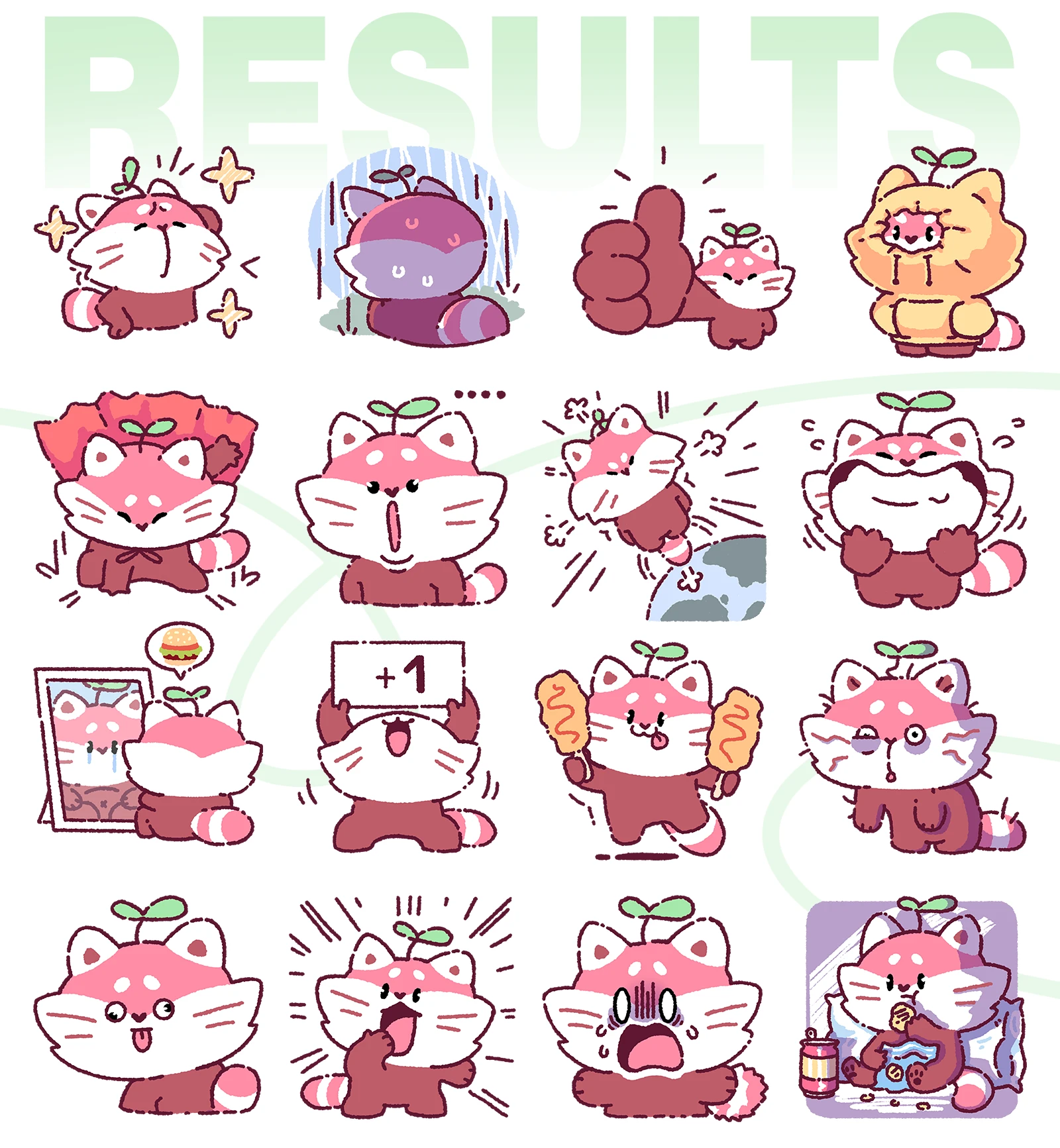 "Чи-Чи" стикерпак для VK — Изображение №4 — Брендинг, Иллюстрация на Dprofile