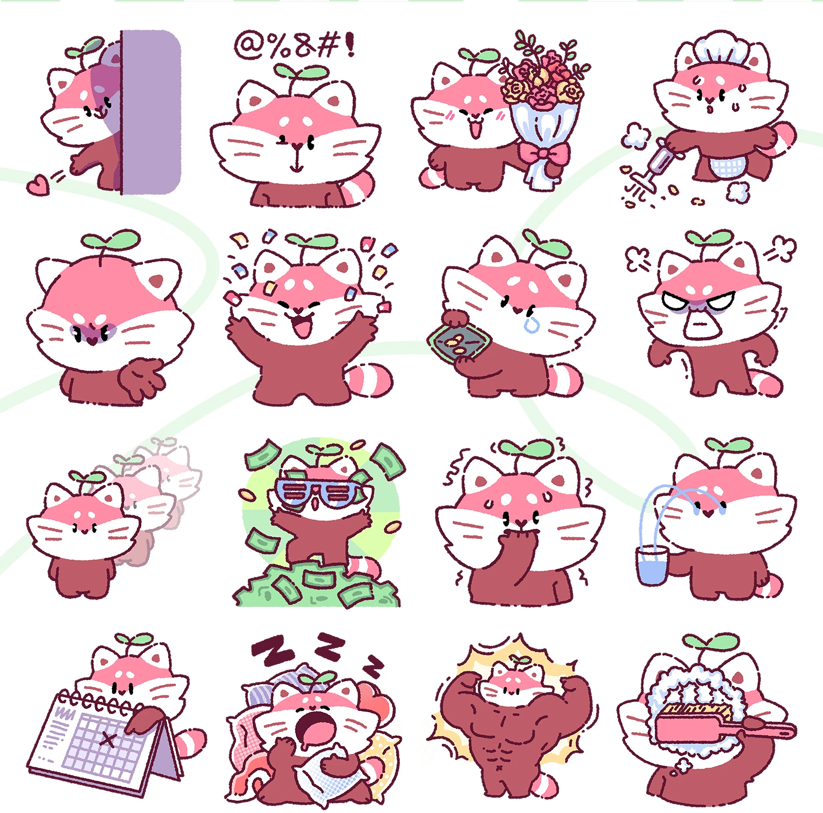 "Чи-Чи" стикерпак для VK — Изображение №6 — Брендинг, Иллюстрация на Dprofile