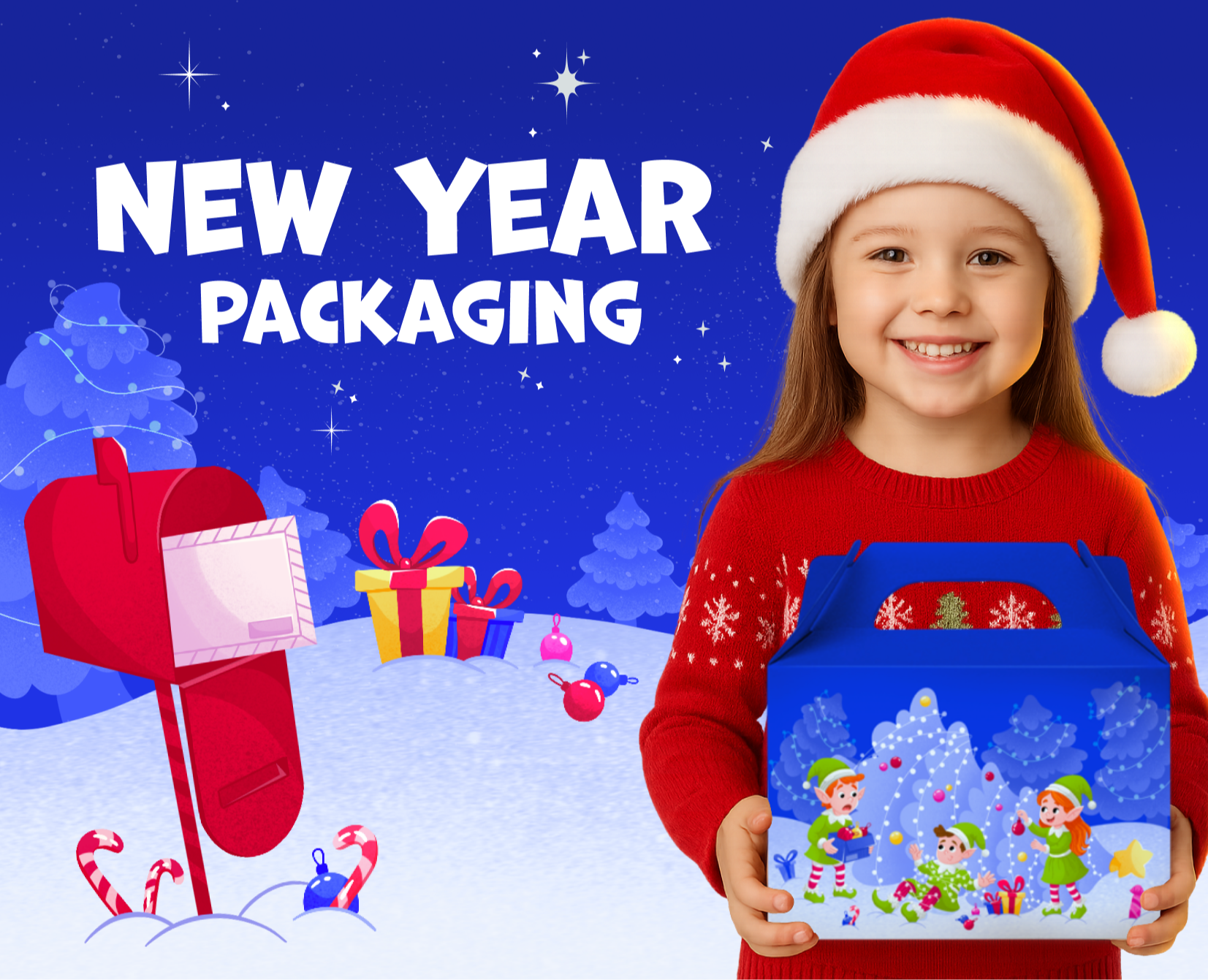 Новогодняя упаковка на Dprofile