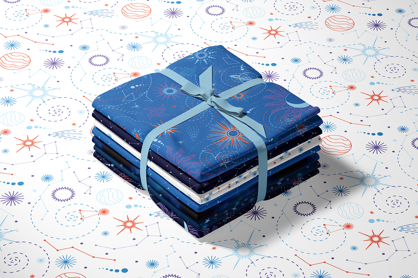 Текстильная коллекция "Космос" для GAMMA — Изображение №7 — Иллюстрация, Графика на Dprofile