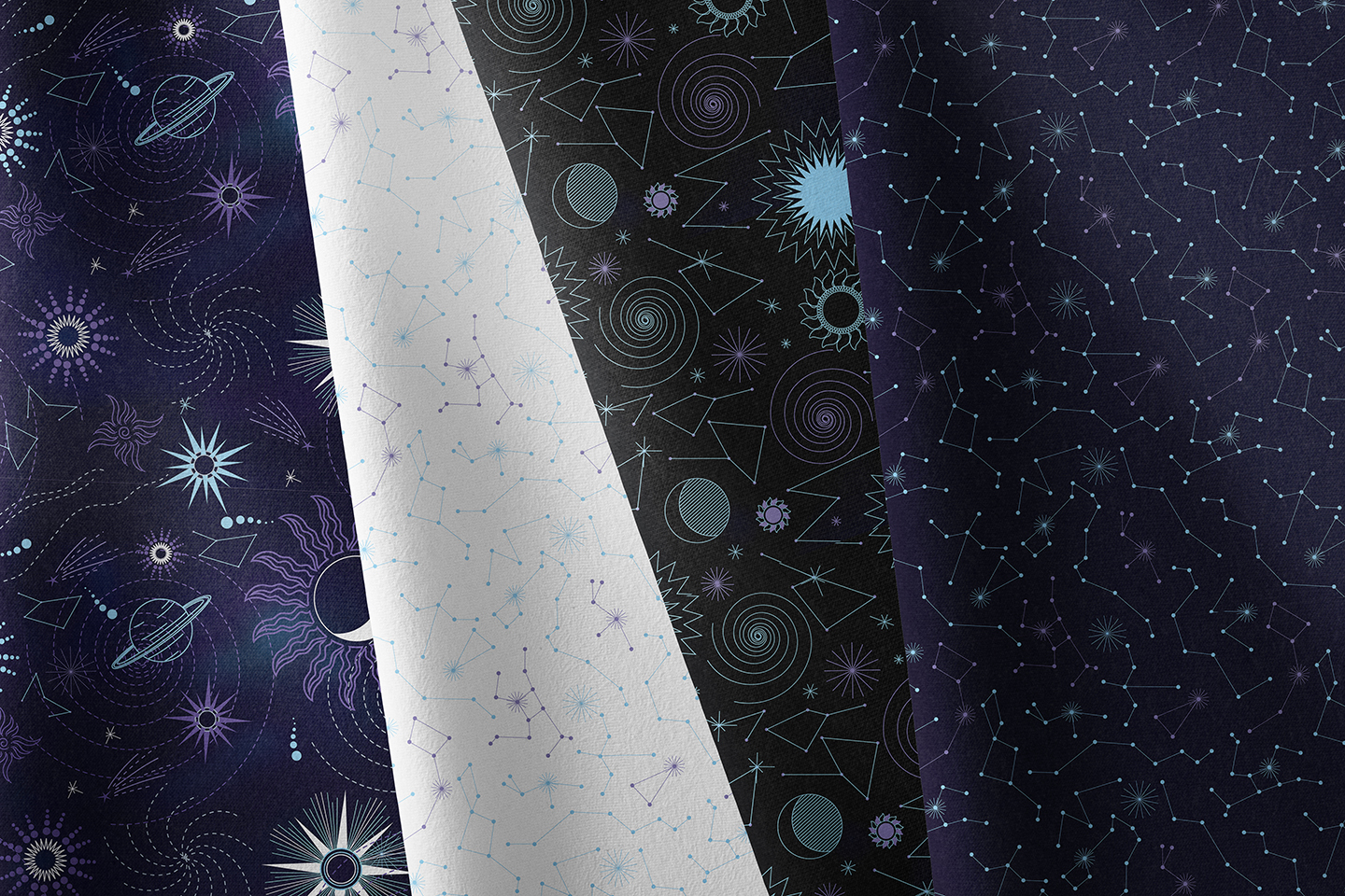 Текстильная коллекция "Космос" для GAMMA — Изображение №4 — Иллюстрация, Графика на Dprofile