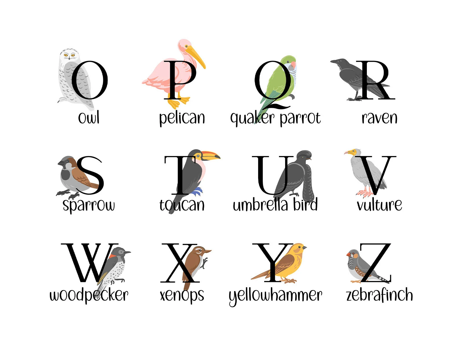 Природные алфавиты. Векторная иллюстрация. — Изображение №8 — Иллюстрация, Графика на Dprofile