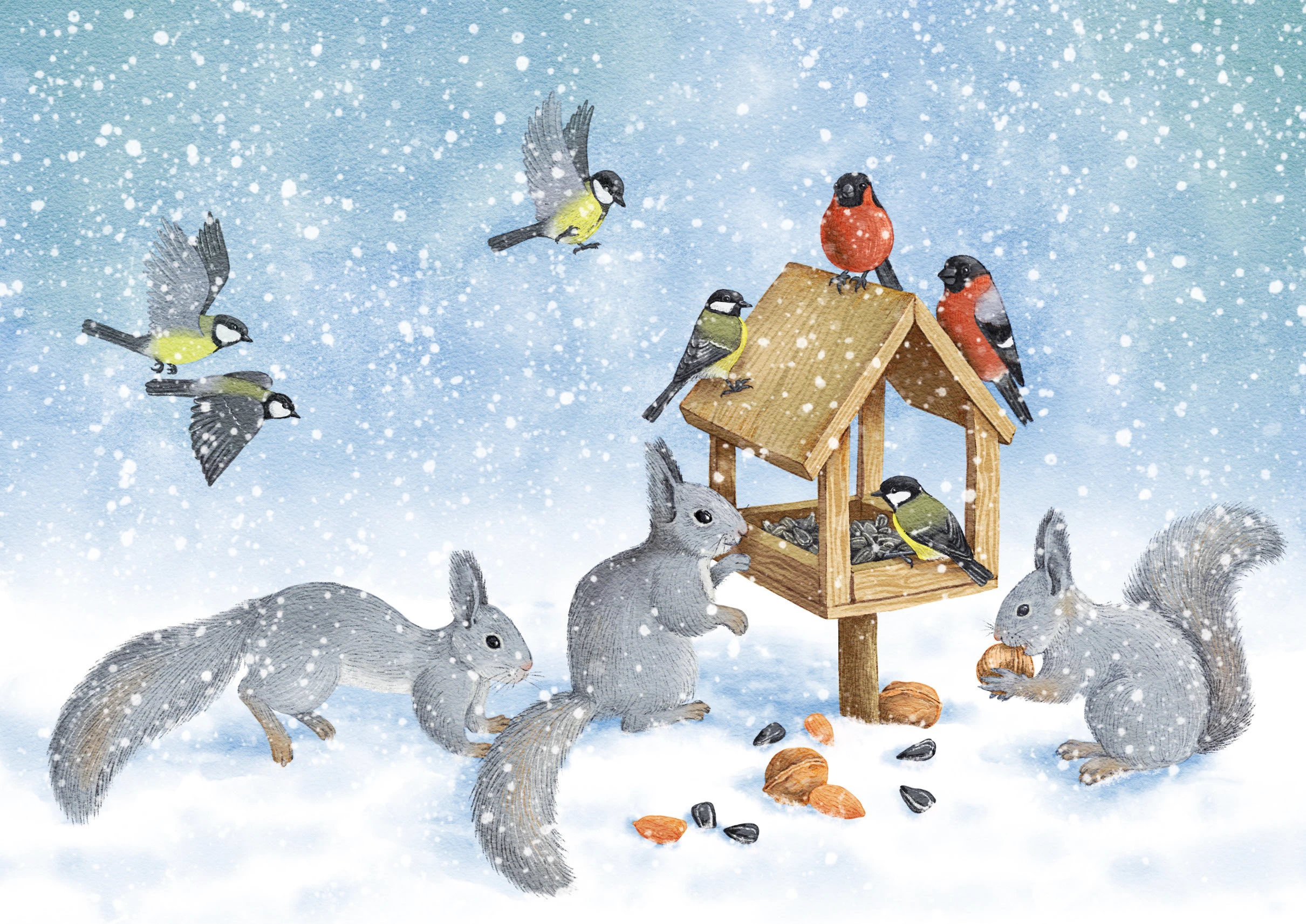 Зимние открытки — Изображение №4 — Иллюстрация на Dprofile