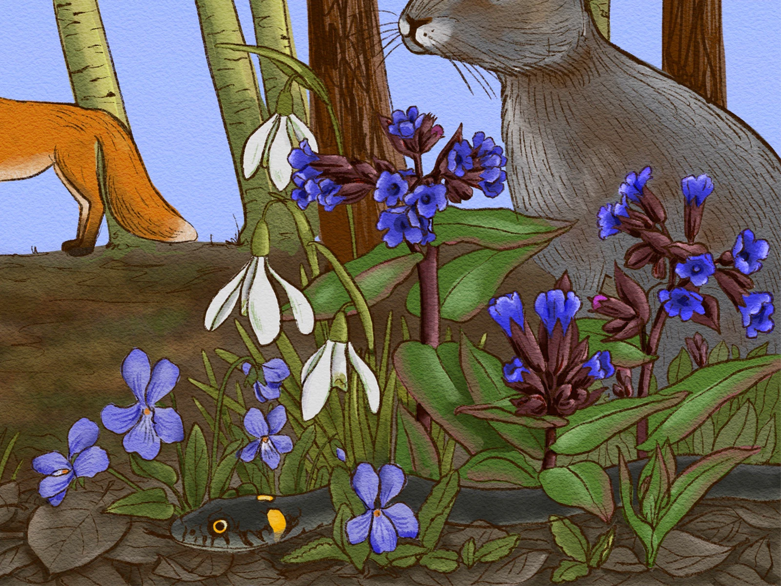 Виммельбух - путешествия божьей коровки — Изображение №9 — Иллюстрация, Графика на Dprofile