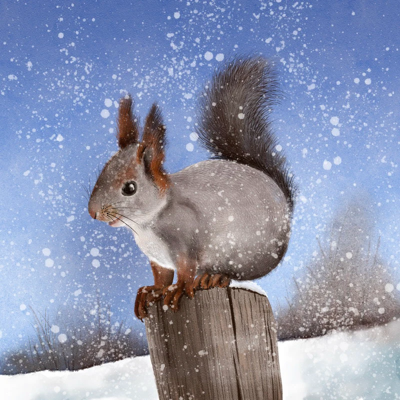 Зимние пейзажи — Изображение №6 — Иллюстрация, Графика на Dprofile