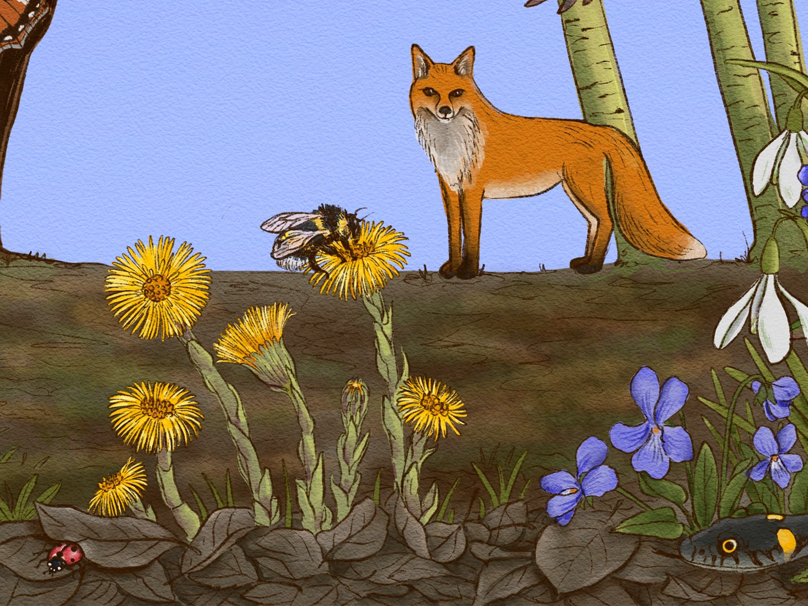 Виммельбух - путешествия божьей коровки — Изображение №7 — Иллюстрация, Графика на Dprofile