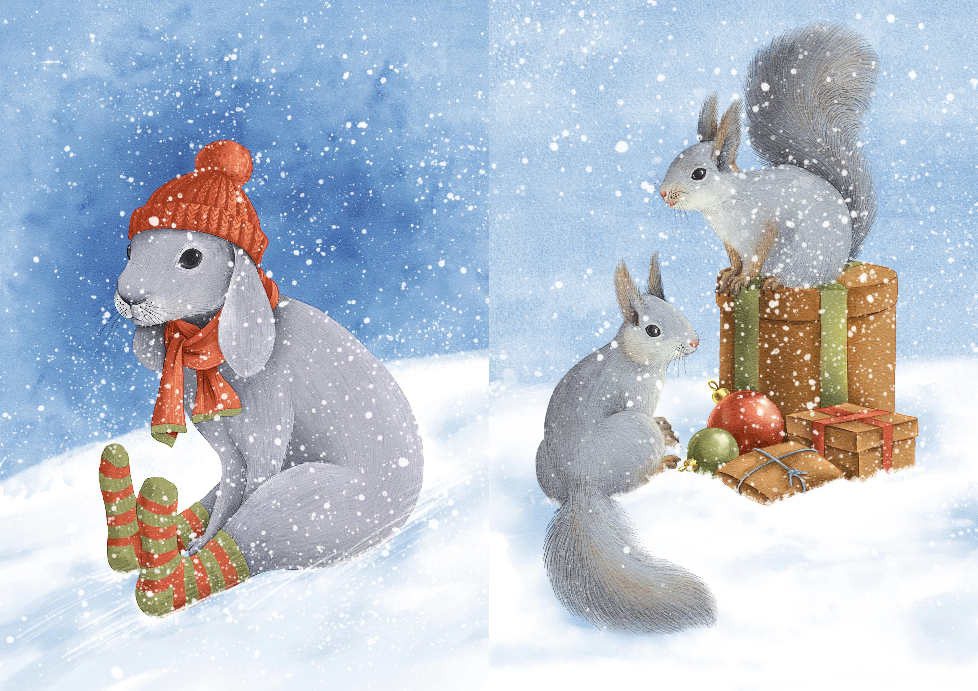 Зимние открытки — Изображение №3 — Иллюстрация на Dprofile