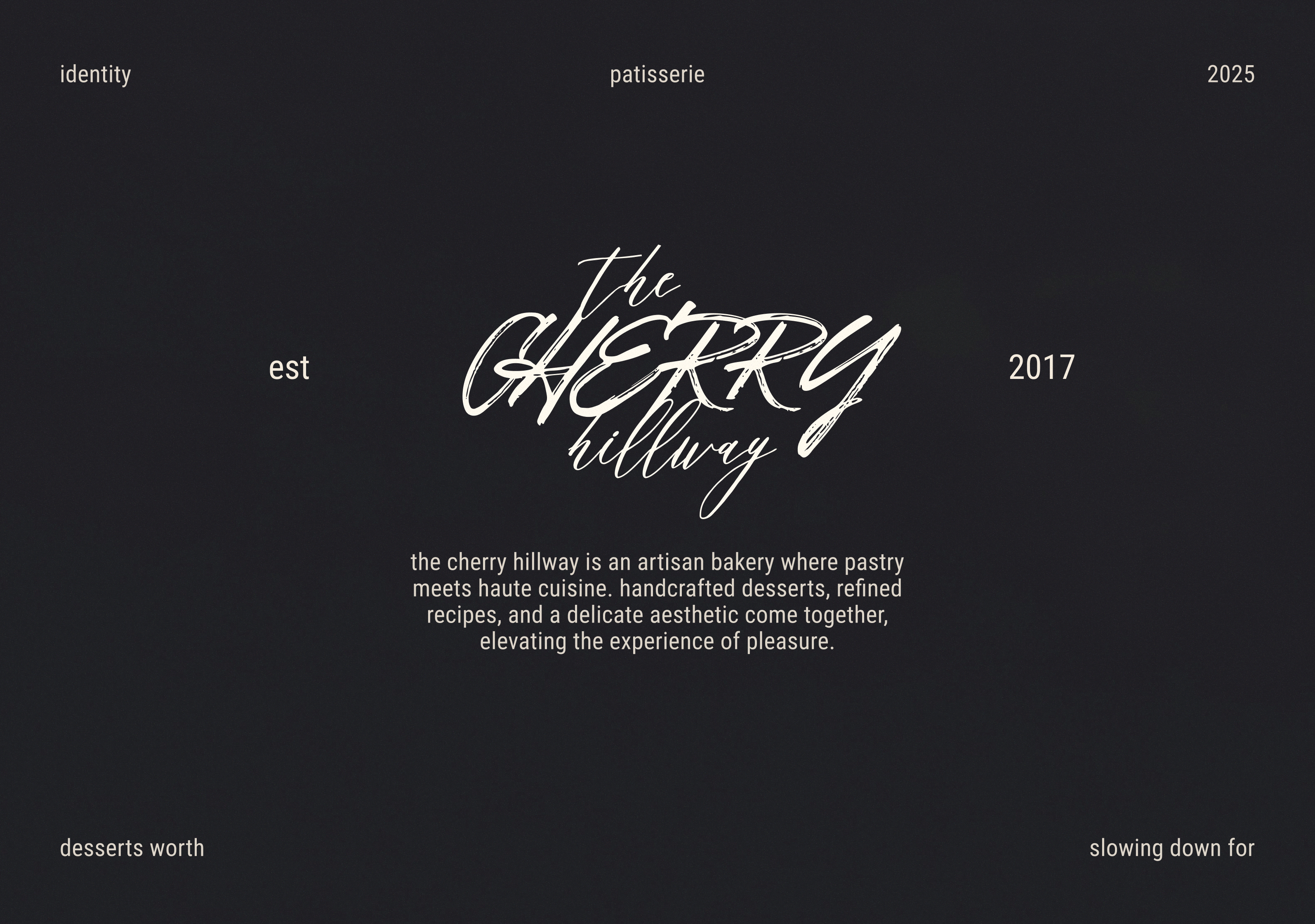 the cherry hillway | айдентика кондитерской — Изображение №1 — Брендинг на Dprofile
