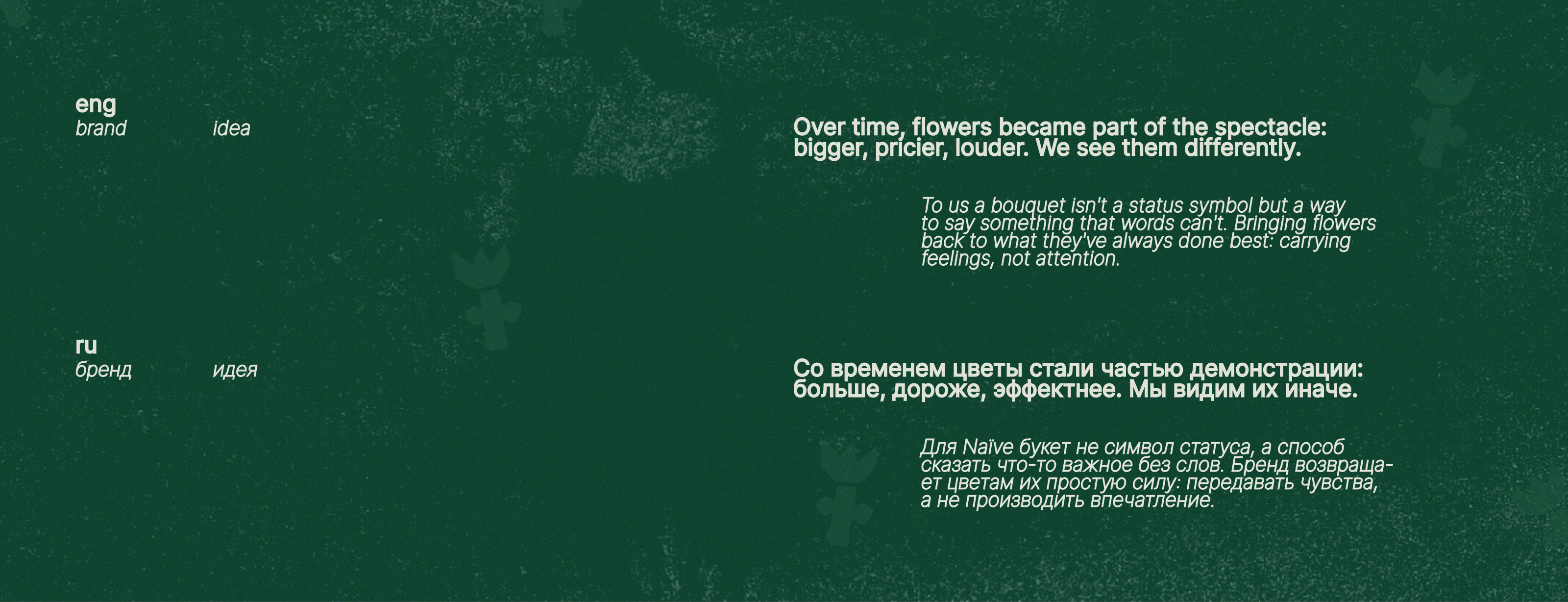 Naïve | айдентика для магазина полевых цветов — Изображение №10 — Брендинг, Графика на Dprofile