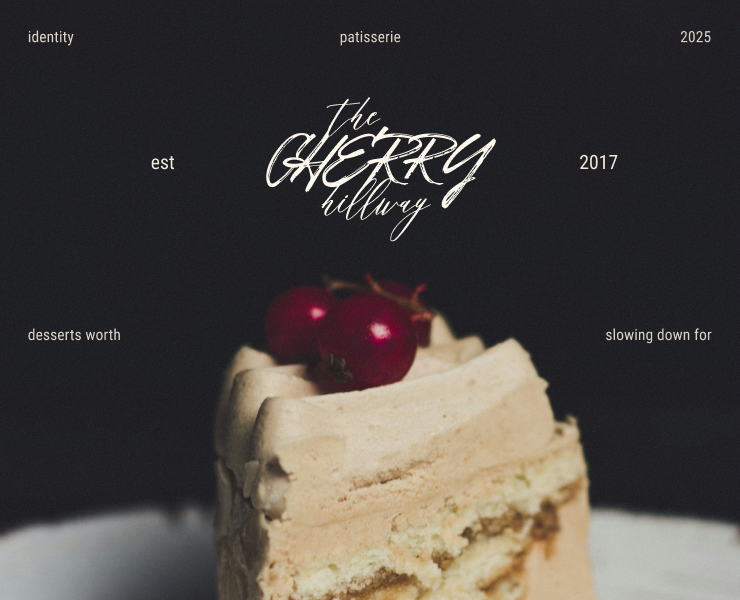 the cherry hillway | айдентика кондитерской на Dprofile