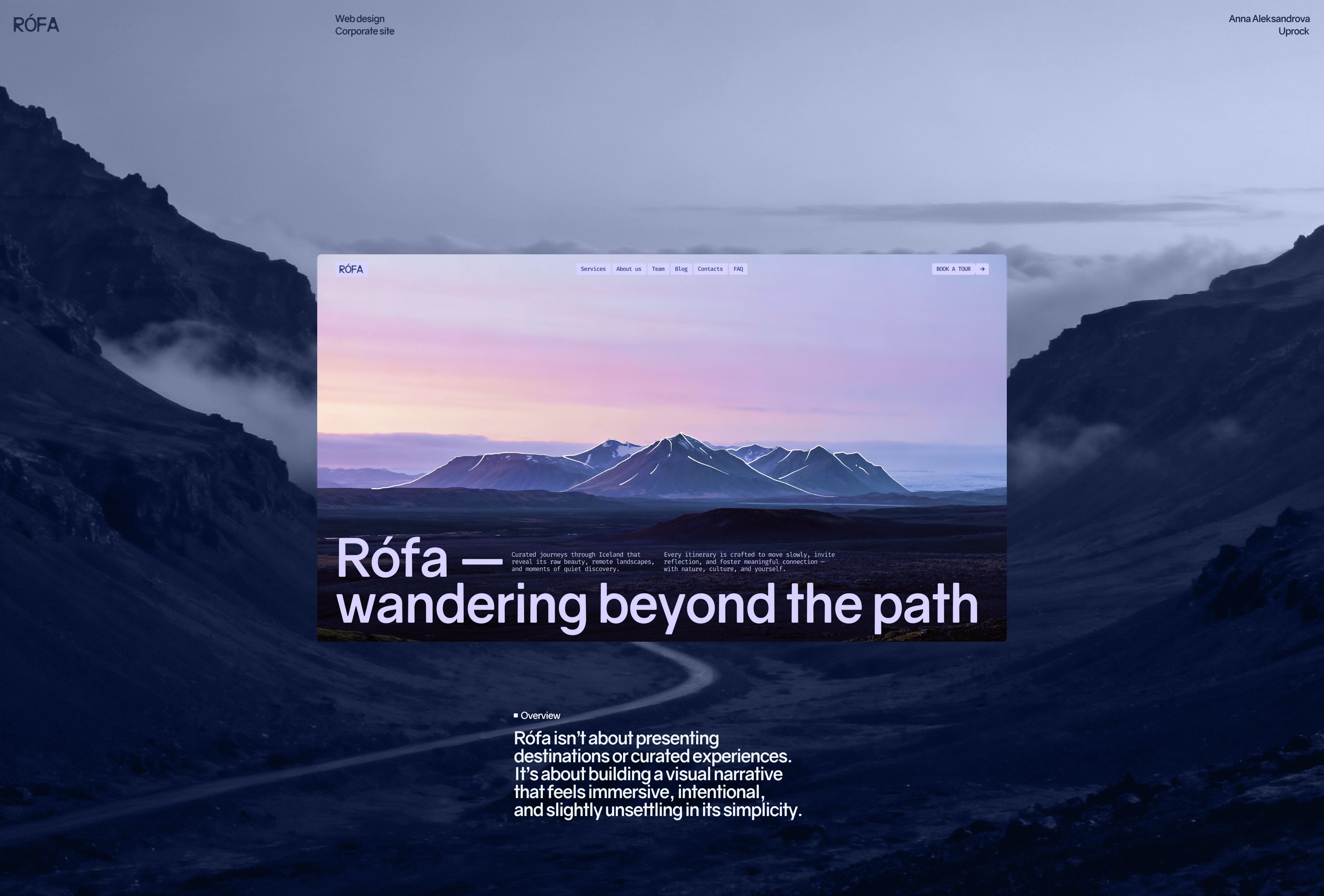 Rófa | Corporate website — Изображение №1 — Интерфейсы на Dprofile