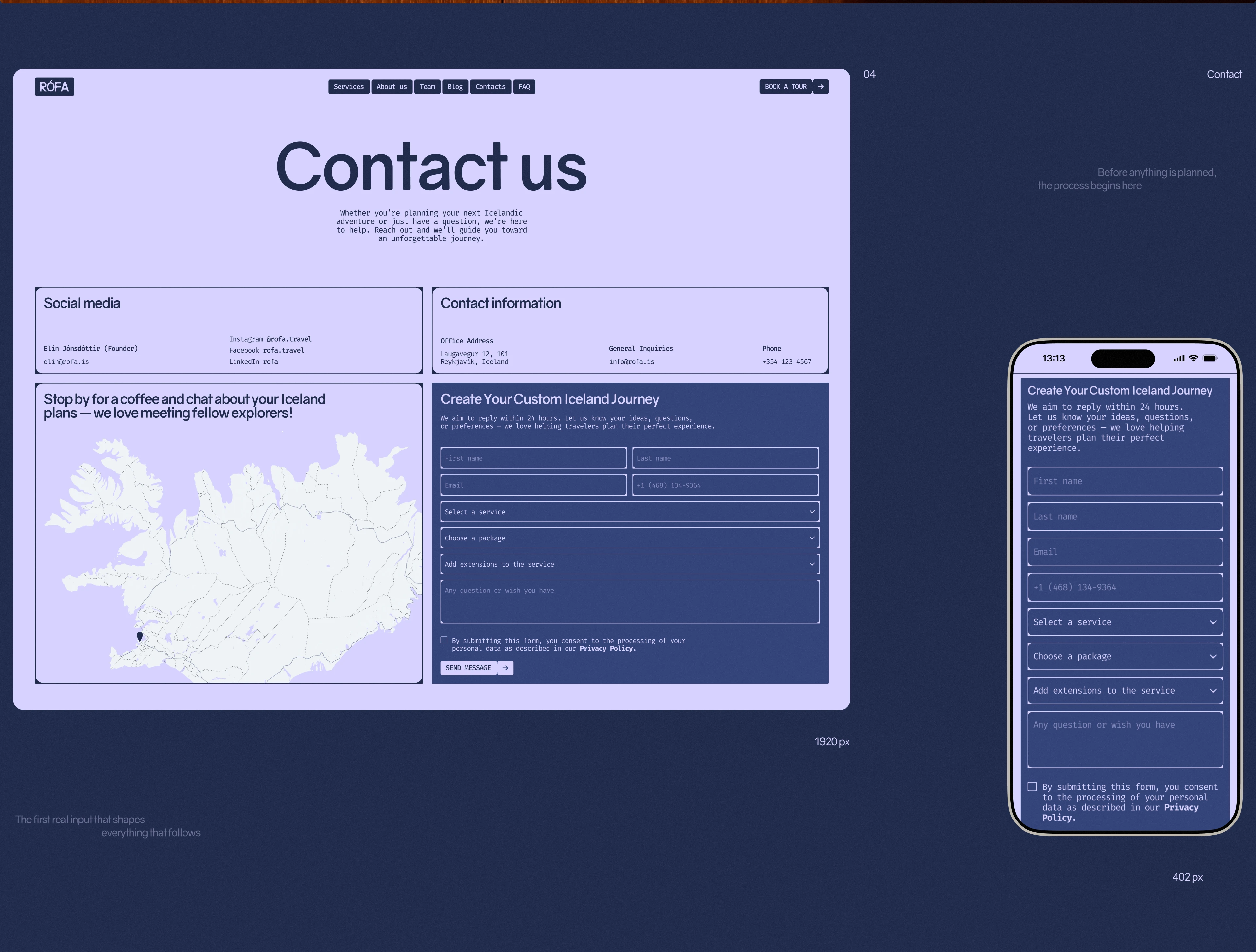 Rófa | Corporate website — Изображение №15 — Интерфейсы на Dprofile
