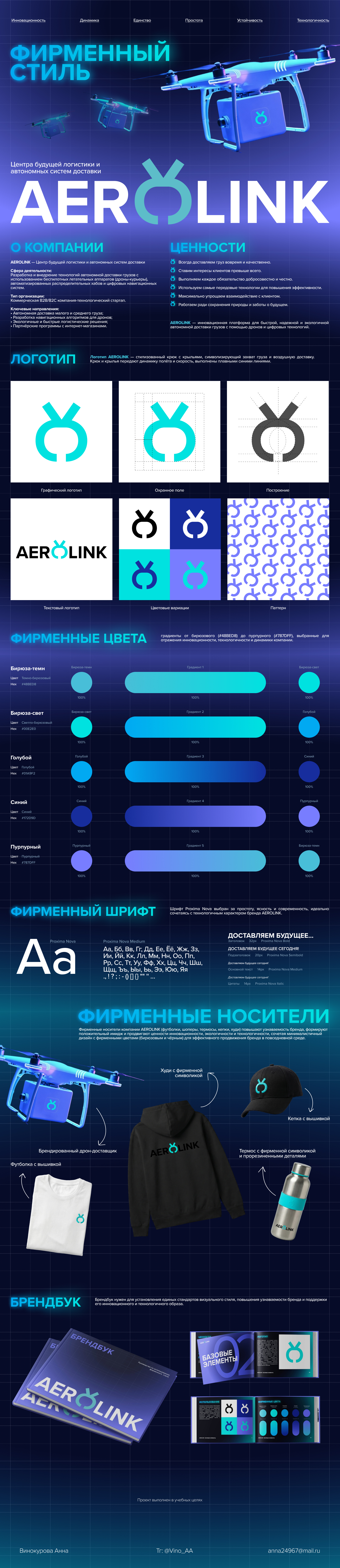 Разработка фирменного стиля компании "AEROLINK" — Изображение №1 — Брендинг на Dprofile