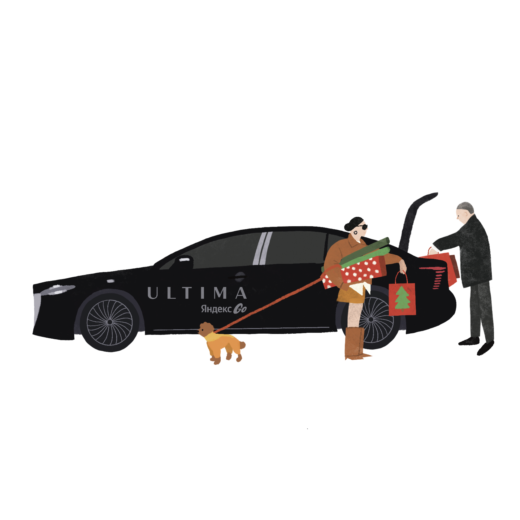 Разработка дизайна для зимнего бокса Ultima Яндекс Go — Изображение №17 — Брендинг, Иллюстрация на Dprofile