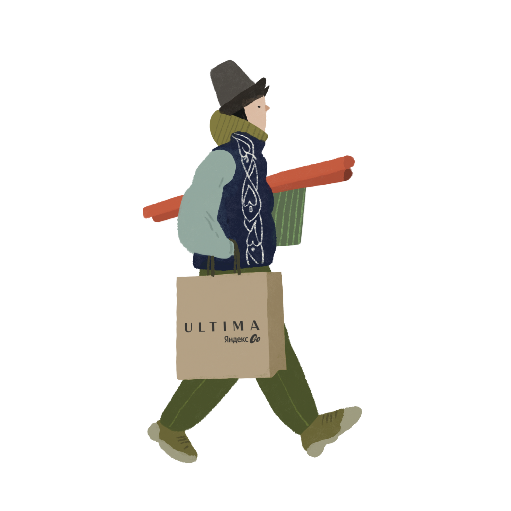 Разработка дизайна для зимнего бокса Ultima Яндекс Go — Изображение №25 — Брендинг, Иллюстрация на Dprofile