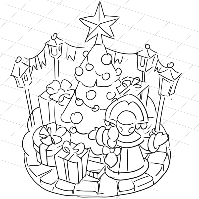 Спецпроект «Зимний сезон». 3D иллюстрации для VK Шаги — Изображение №5 — Иллюстрация на Dprofile