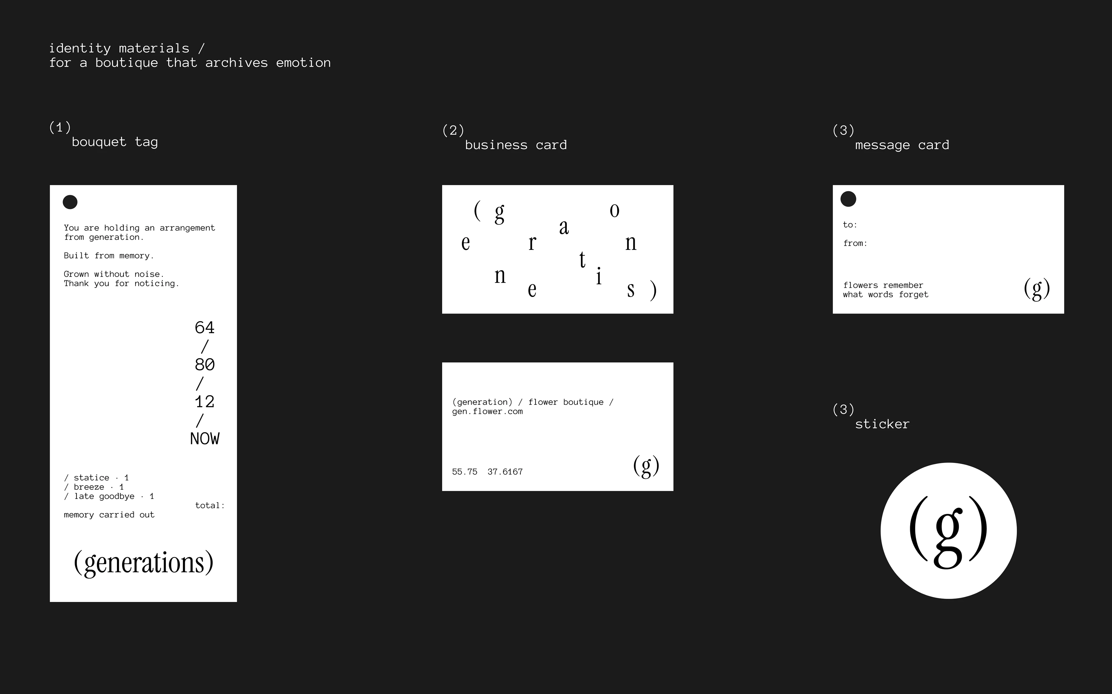 (generations) — Изображение №3 — Брендинг на Dprofile