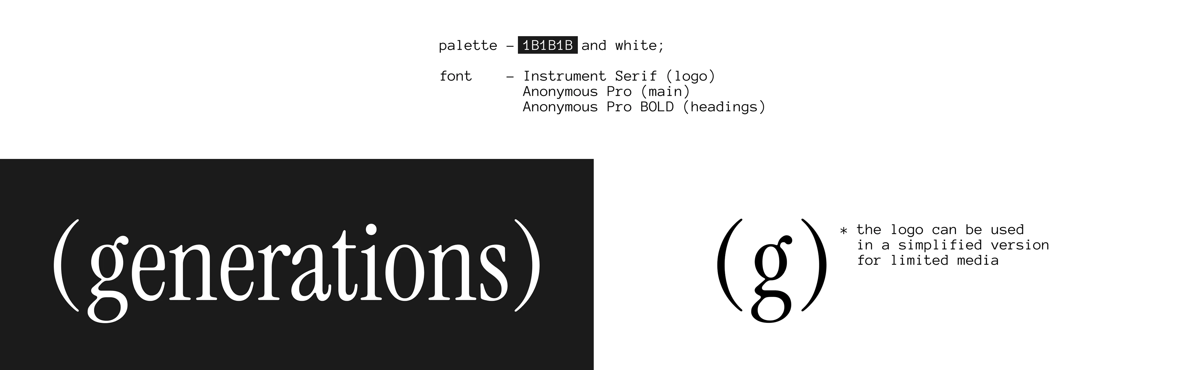 (generations) — Изображение №2 — Брендинг на Dprofile