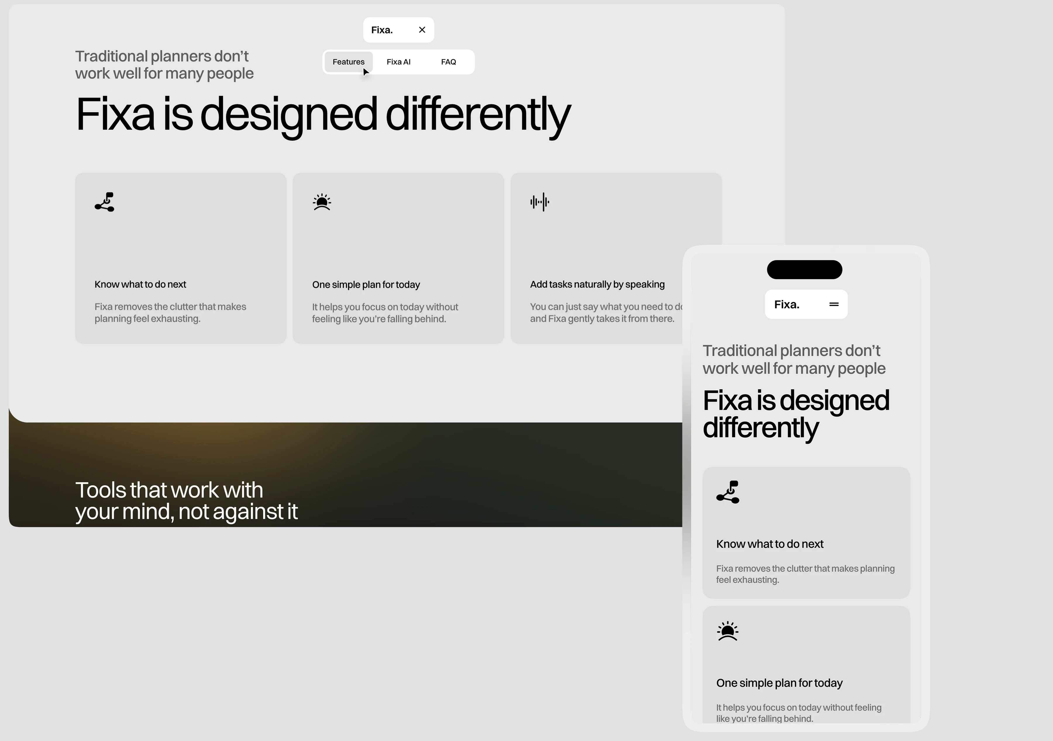 Fixa - UI/UX Design, вебдизайн — Изображение №9 — Интерфейсы на Dprofile