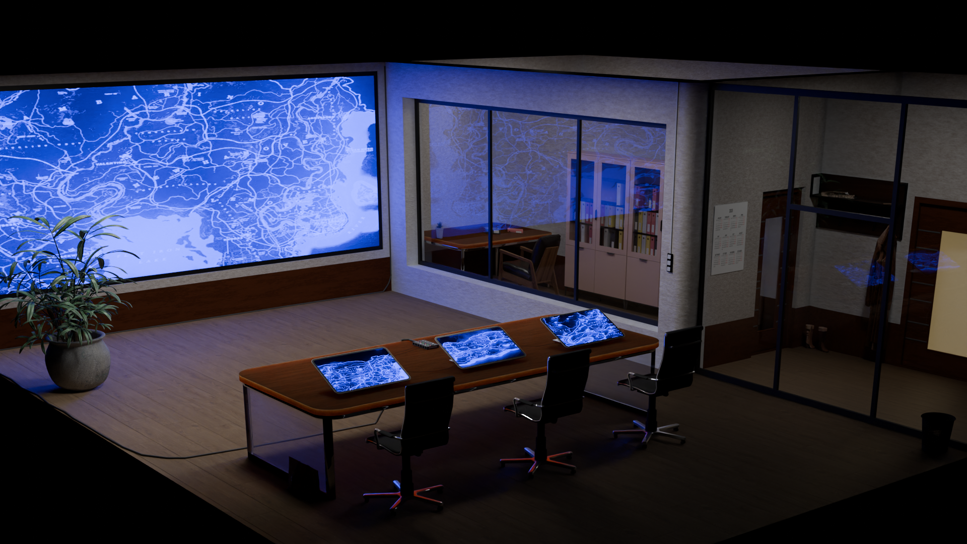 Офисное помещение — Изображение №1 — Иллюстрация, 3D на Dprofile