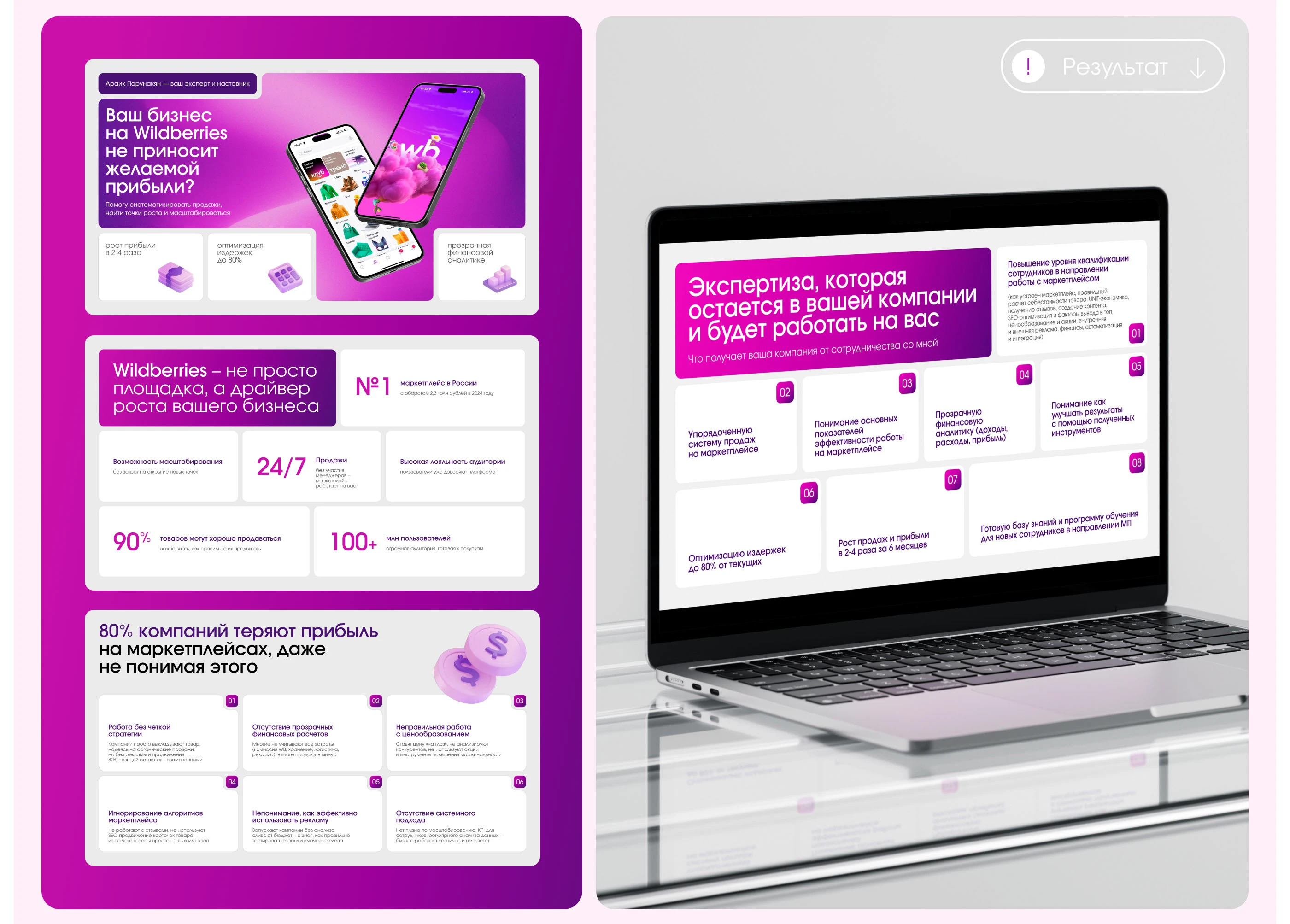 Презентация для эксперта по маркетплейсу Wildberries — Изображение №4 — Графика, Маркетинг на Dprofile