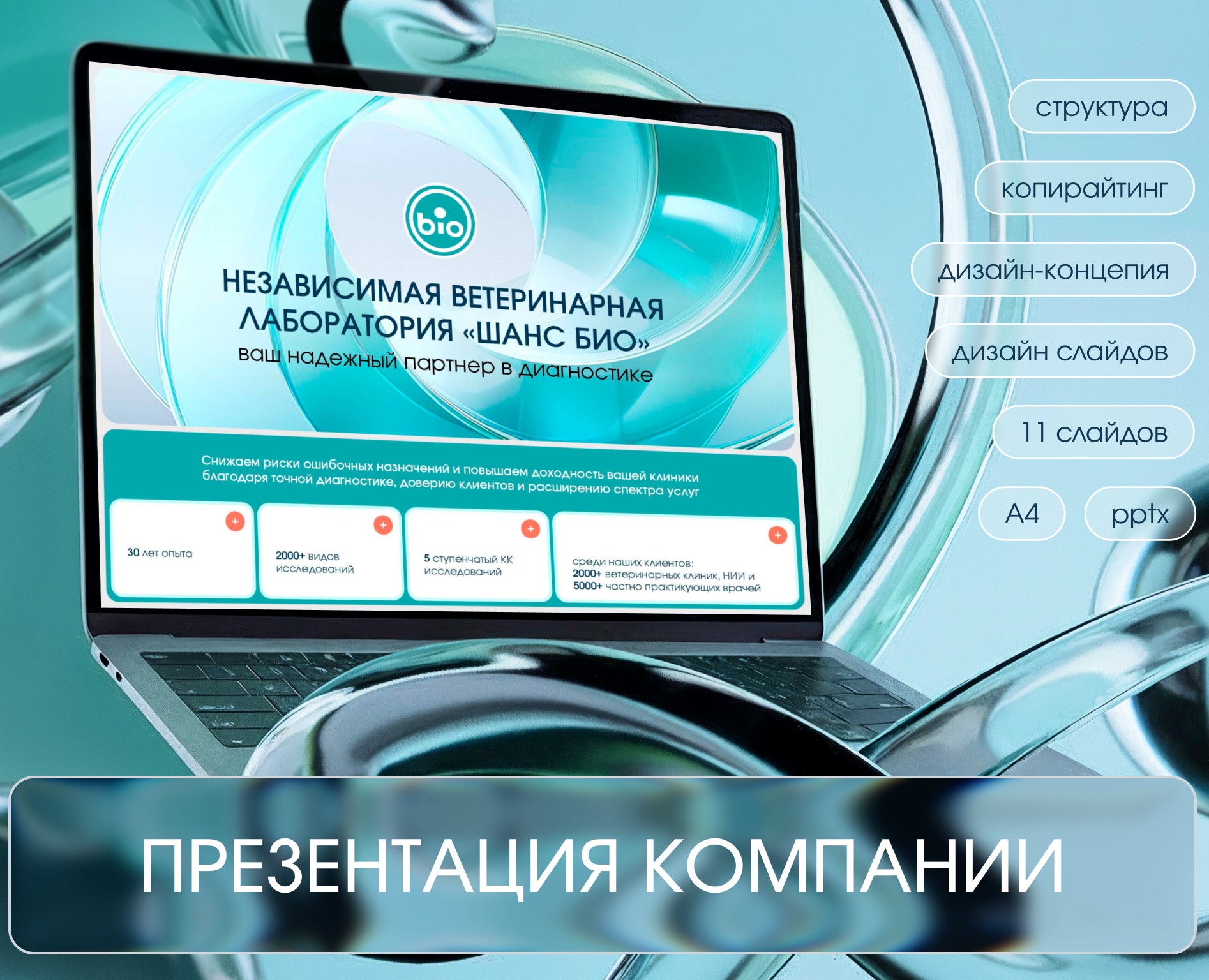 Презентация ветеринарной лаборатории — Графика, Маркетинг на Dprofile