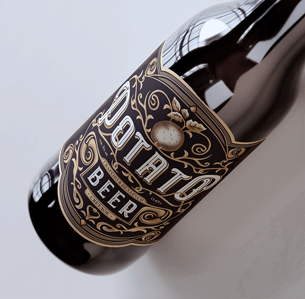 Разработка этикетки крафтового картофельного пива — Изображение №12 — Брендинг, Иллюстрация на Dprofile