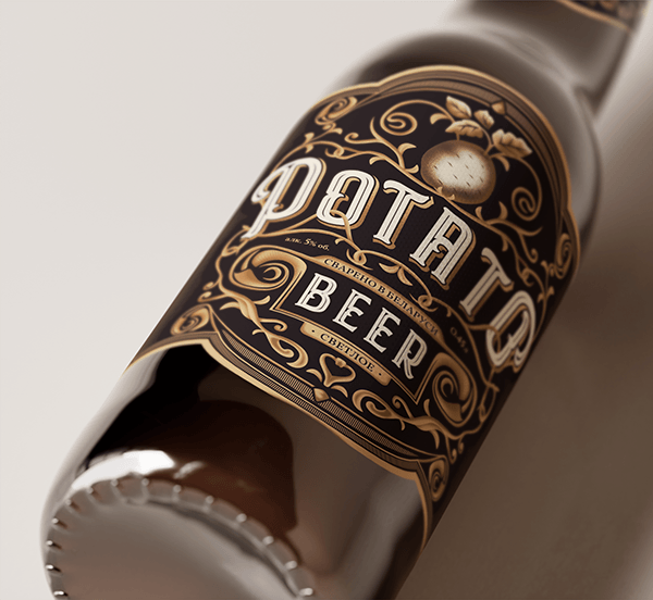 Разработка этикетки крафтового картофельного пива — Изображение №10 — Брендинг, Иллюстрация на Dprofile