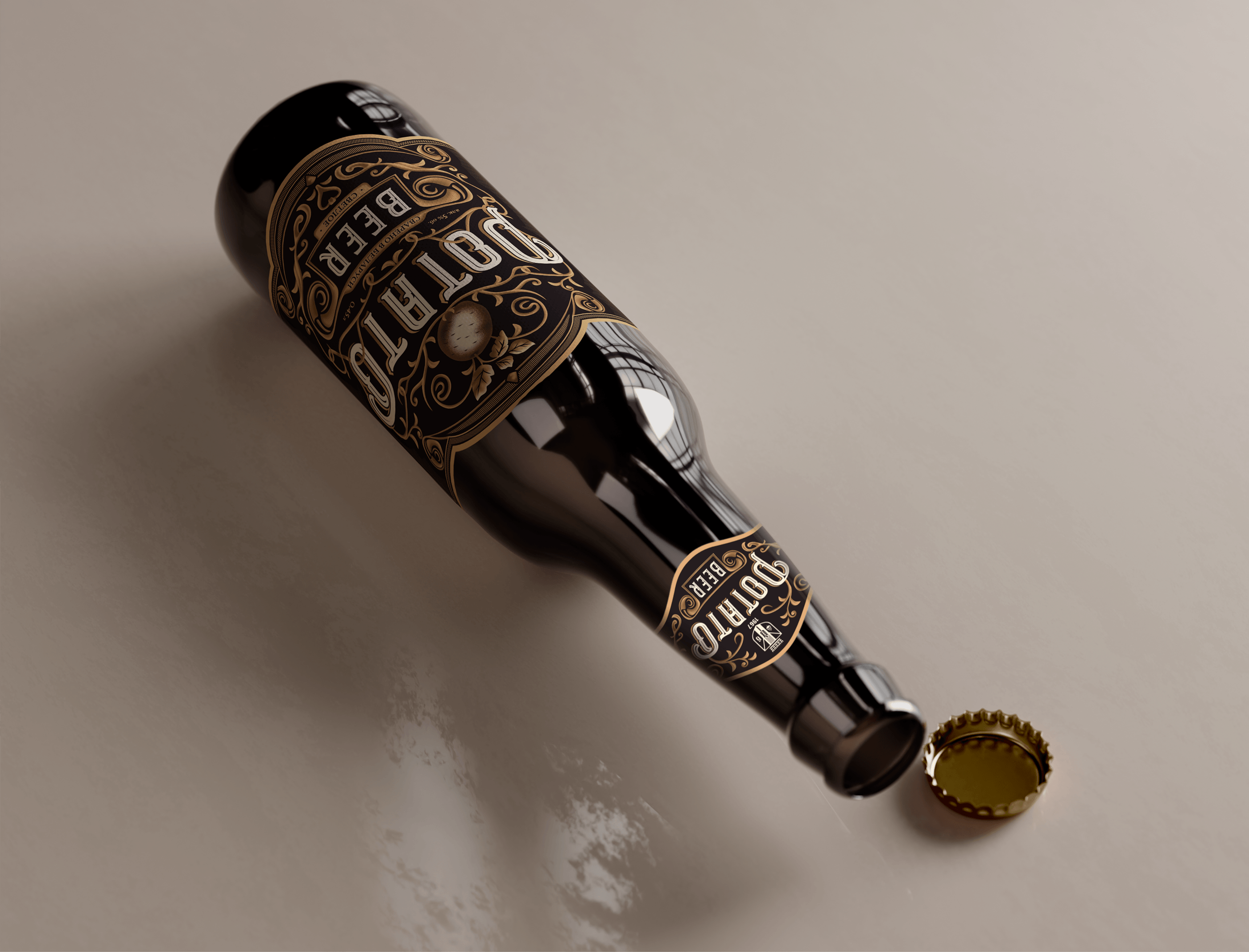 Разработка этикетки крафтового картофельного пива — Изображение №9 — Брендинг, Иллюстрация на Dprofile