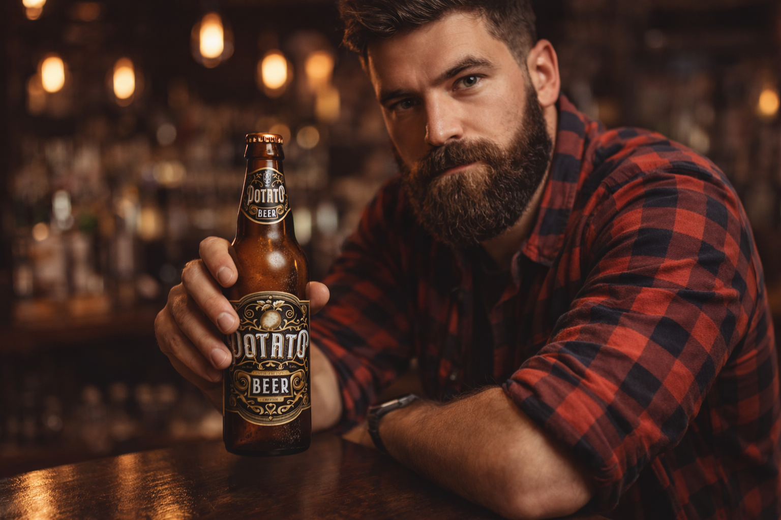 Разработка этикетки крафтового картофельного пива — Изображение №2 — Брендинг, Иллюстрация на Dprofile
