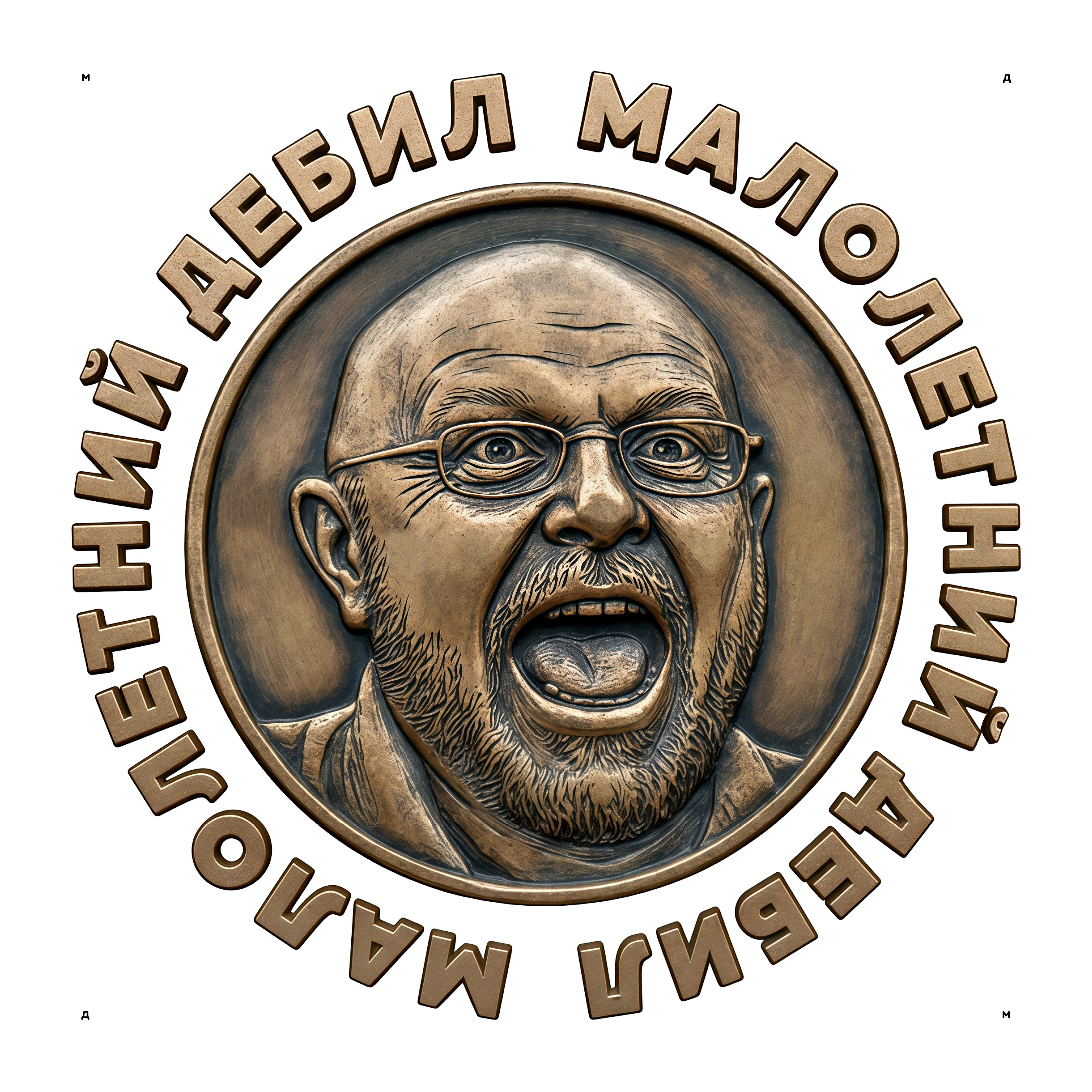 Логотип «Малолетний дебил» (2-й подход) 2025 — Изображение №20 — Брендинг, Иллюстрация на Dprofile