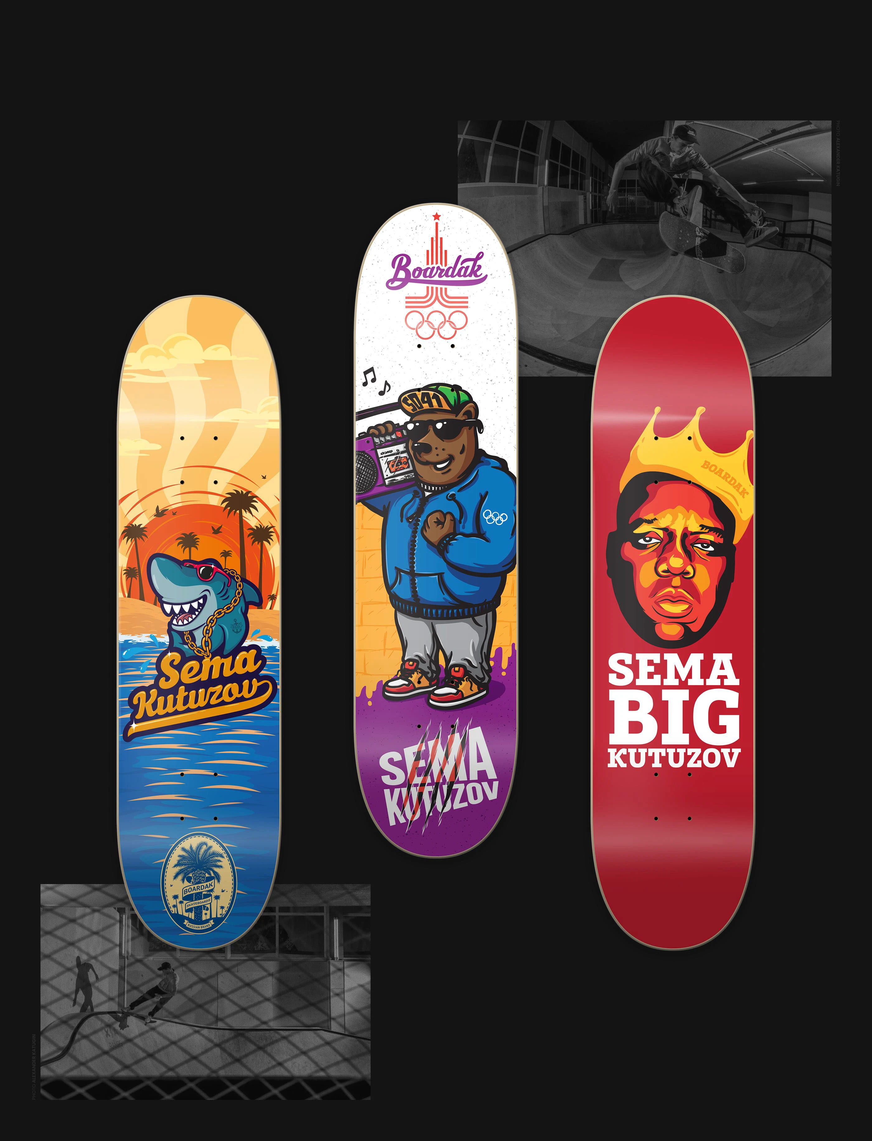 Boardak Skateboards — Изображение №3 — Брендинг, Иллюстрация на Dprofile